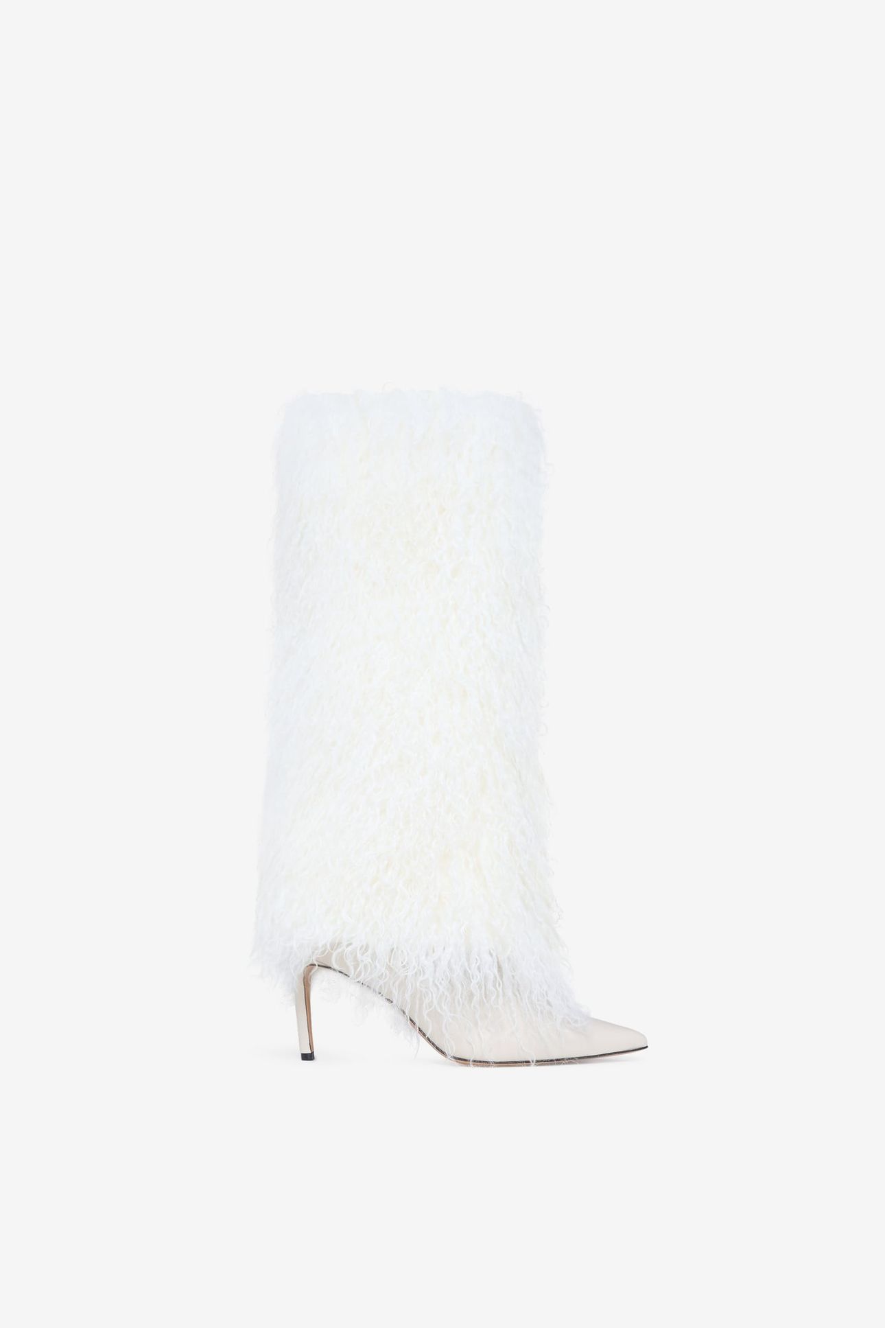 DAVYN LONG FUR BOOT ECRU 1