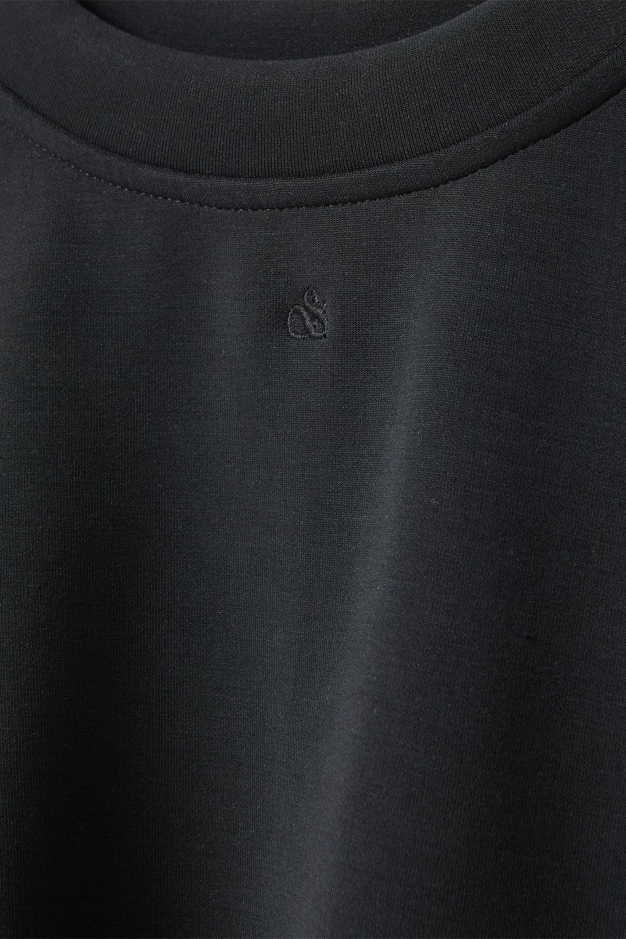 BUBBLE HEM CREWNECK BLACK NIGHT 10