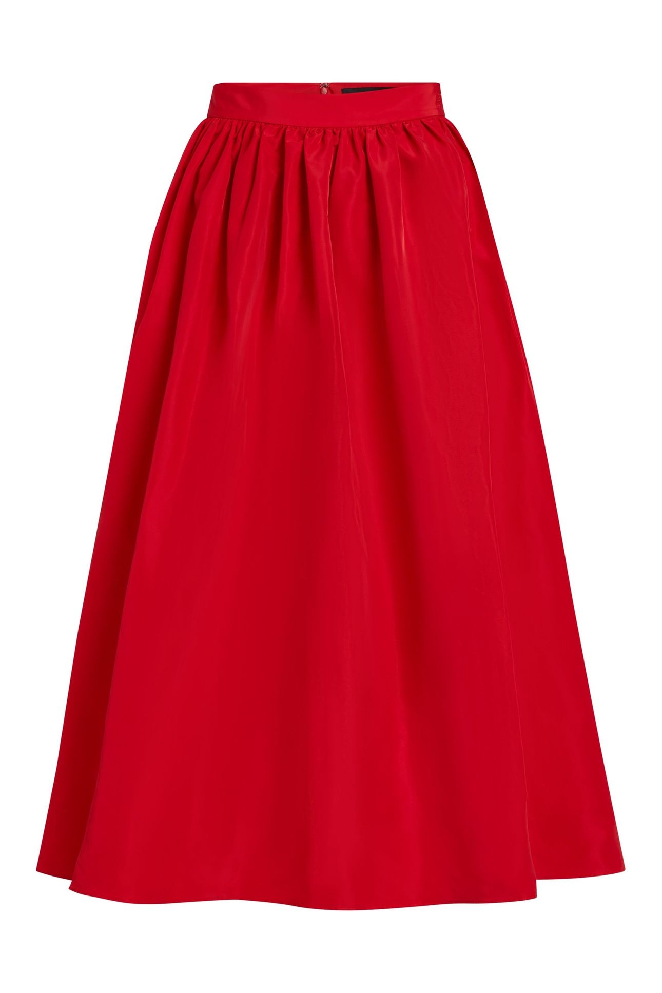 VOLUMINOUS SKIRT RACING RED 4