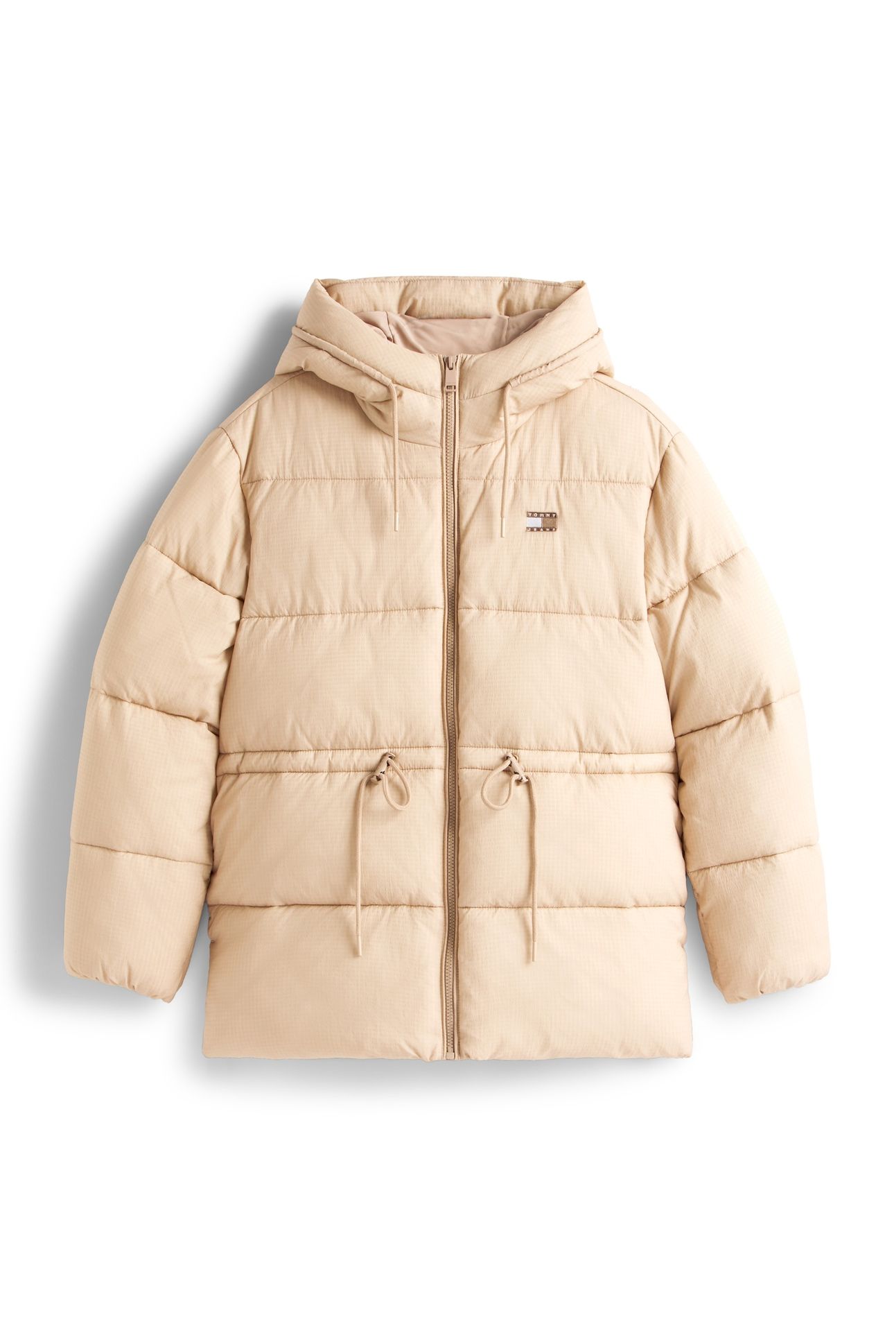 TJW HOODED MIDI PUFFER MALTED MILK 4