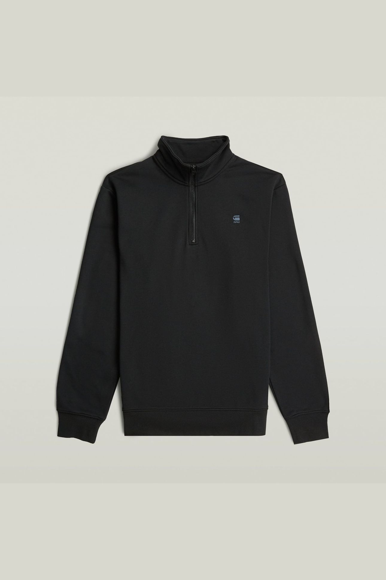 CORE HALF ZIP STAND UP COLLAR SWEAT L/S BLACK 4