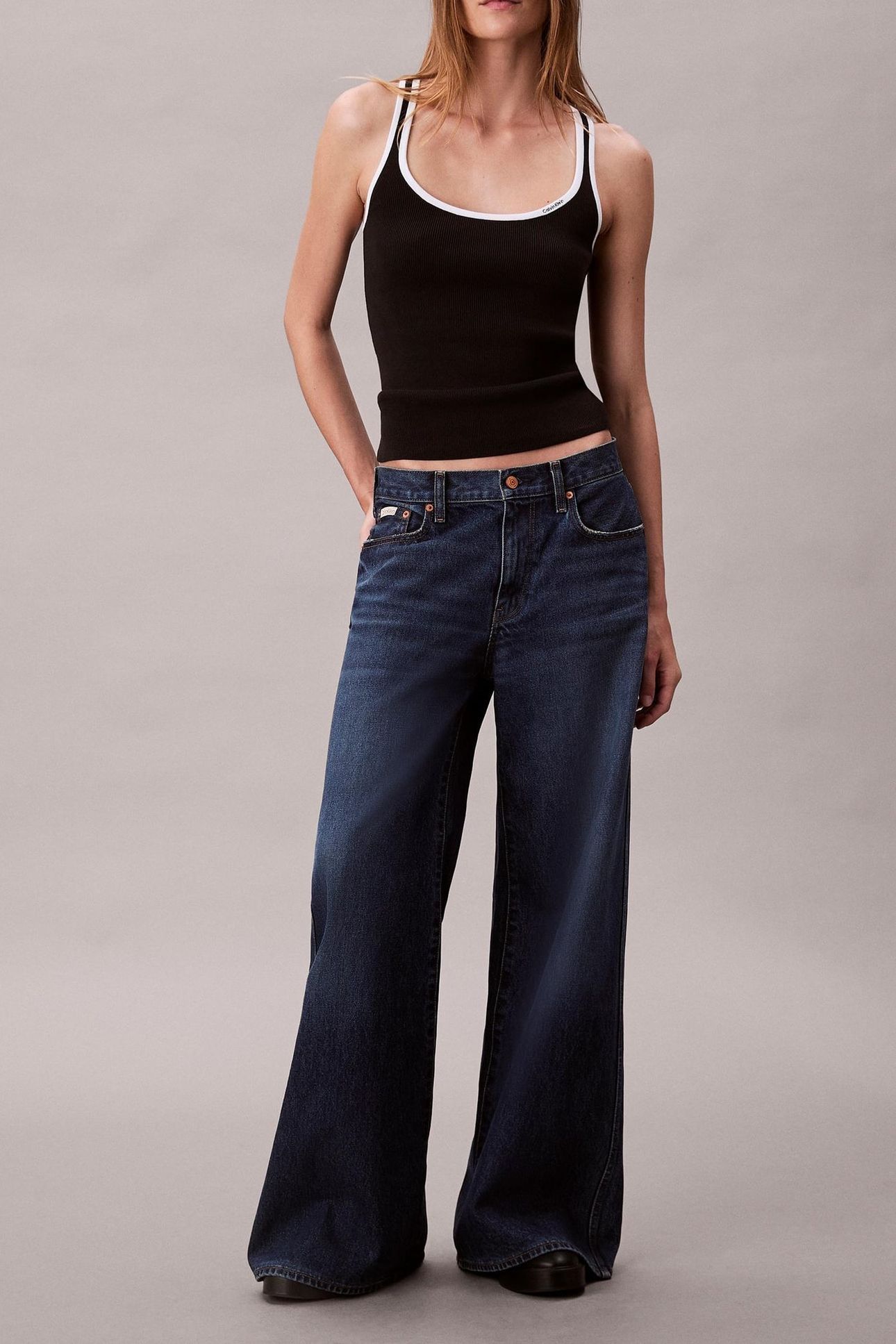 COTTON RIB TANK BLACK COMBO 3