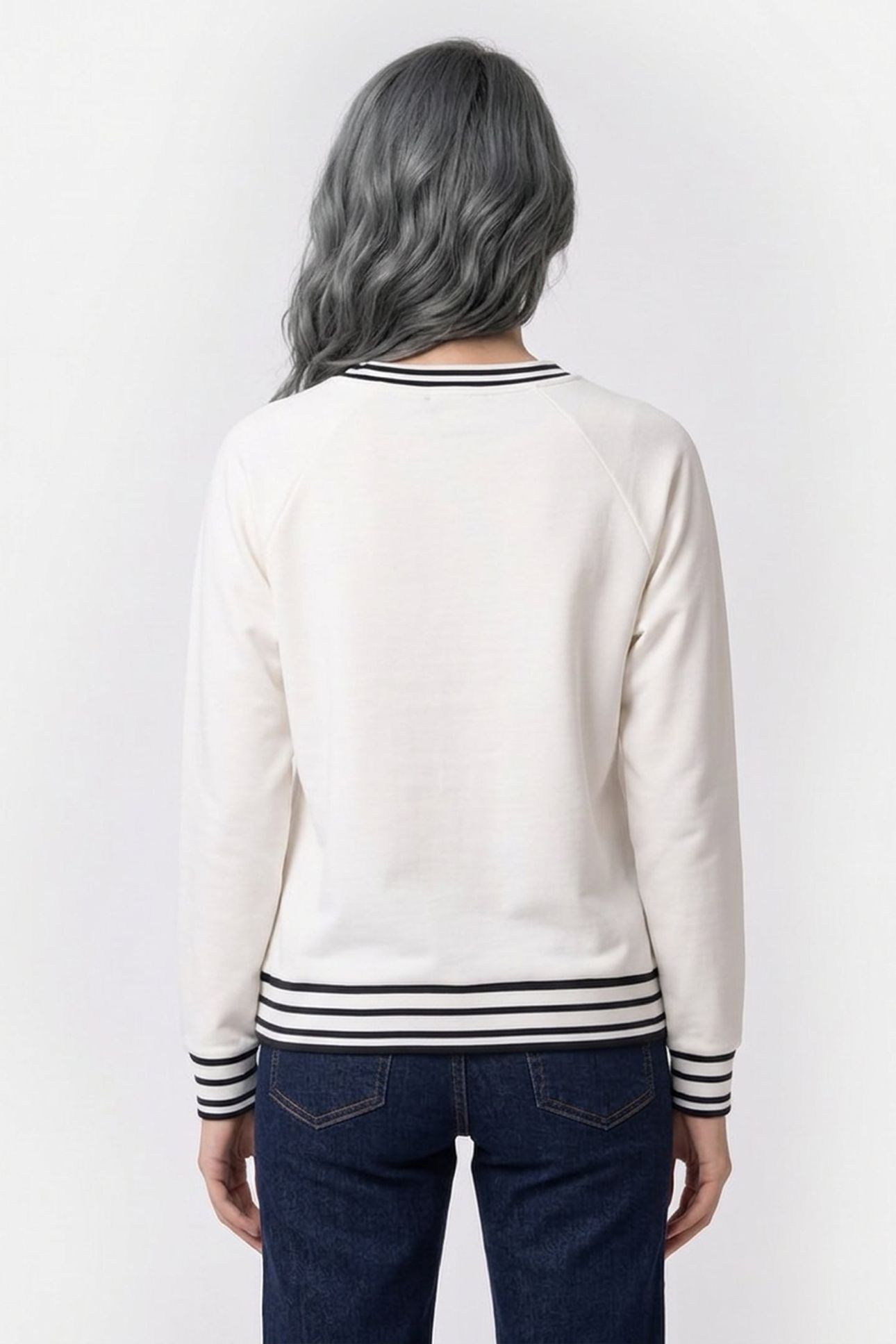 WREN TIPPING CREW NECK SUMMER WHT/MIDNIGHT SIZE [XL] WINTER  2