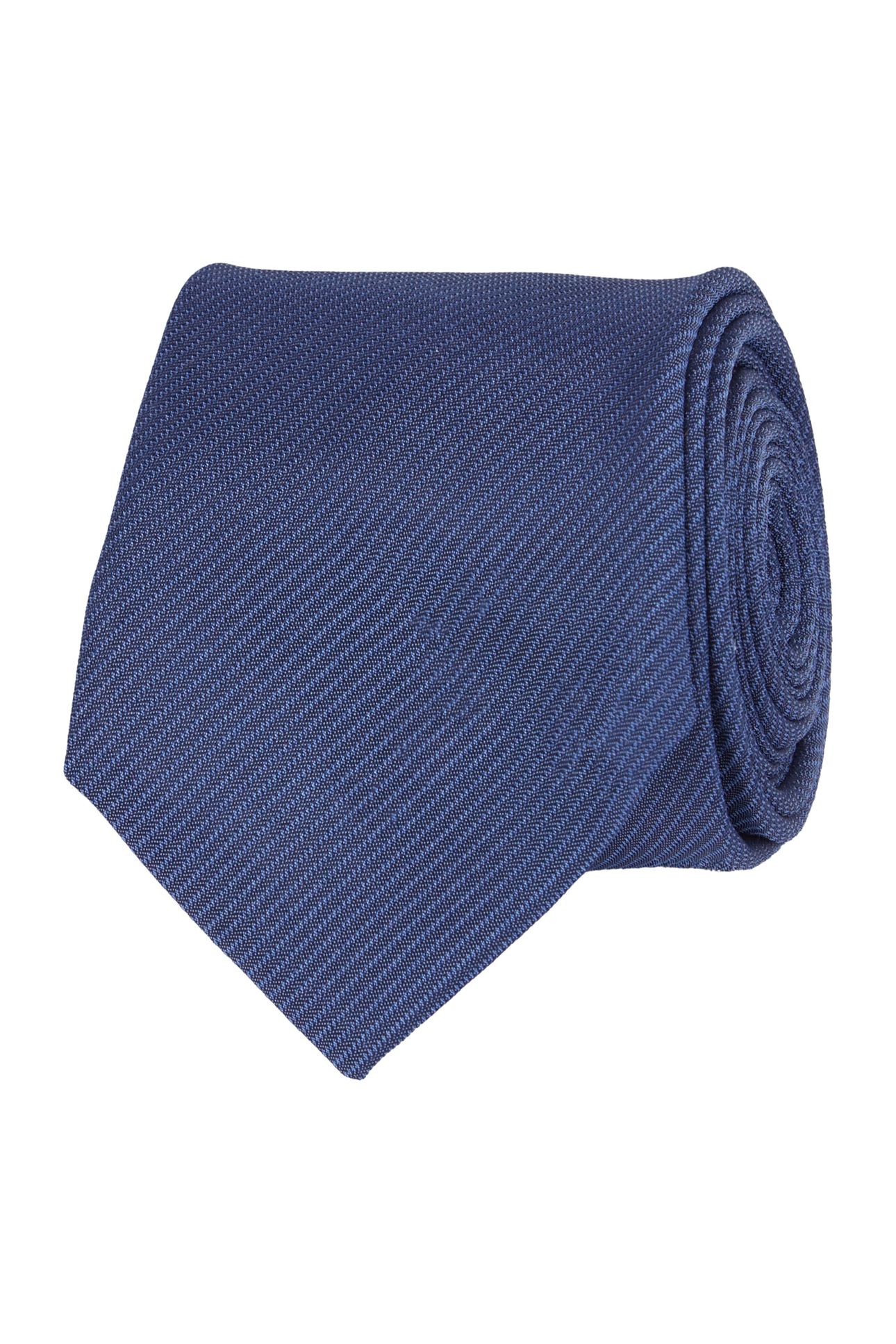 FINE STRIPE SILK TIE DELTA BLUE 2