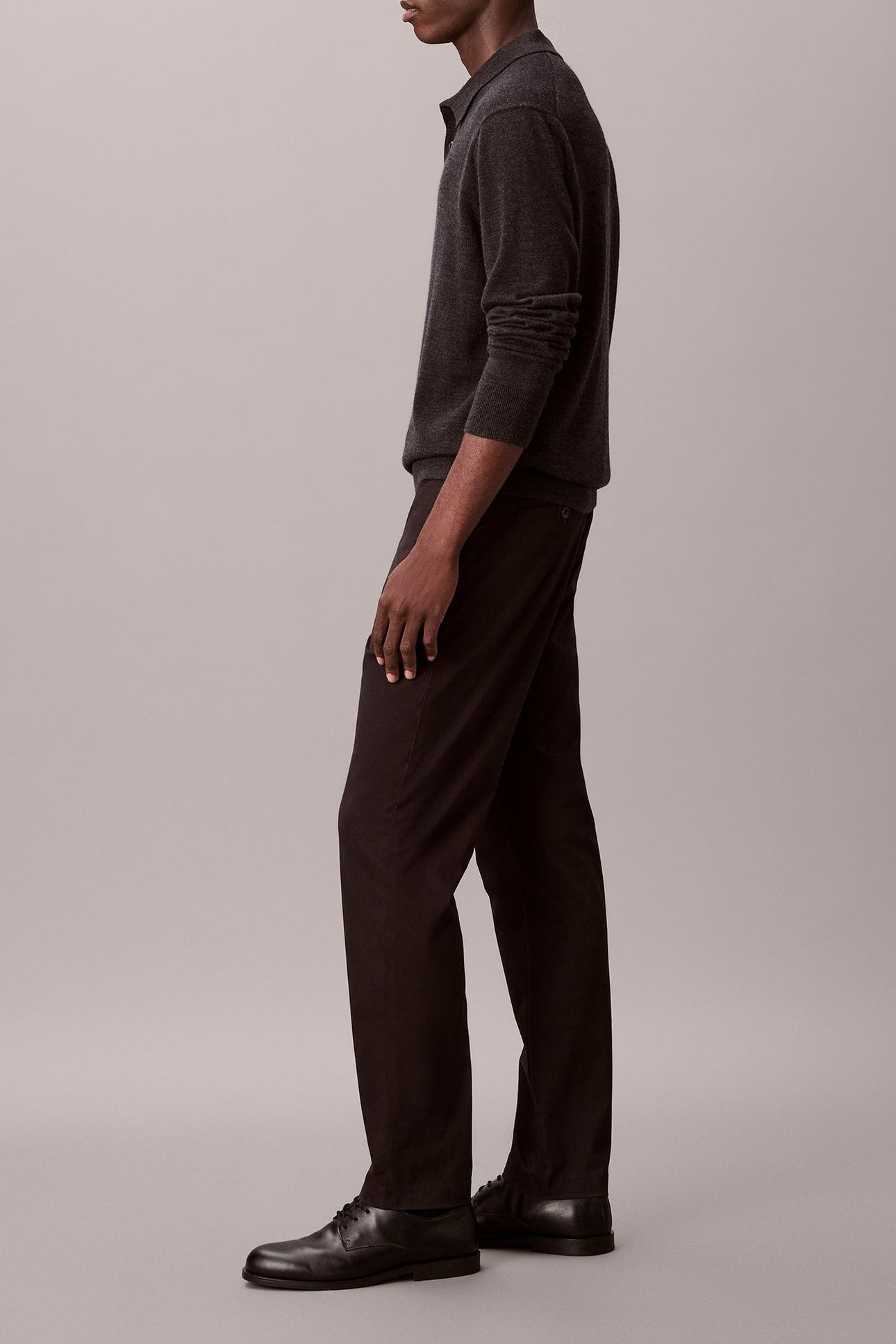 SLIM TAPERED SATEEN BLACK 3