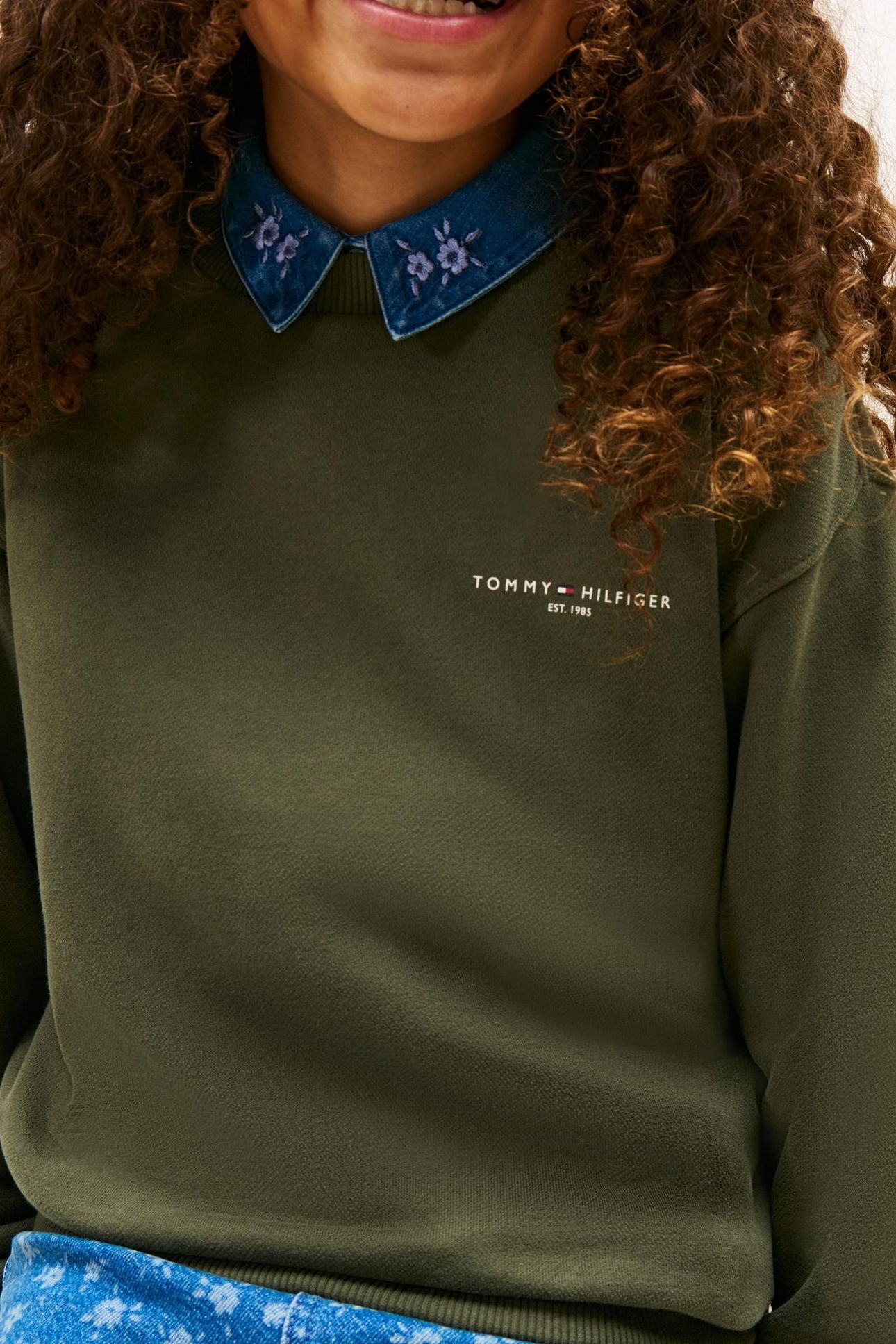 UNISEX MINI CORP C-NECK SWEATSHIRT PEWTER GREEN 6