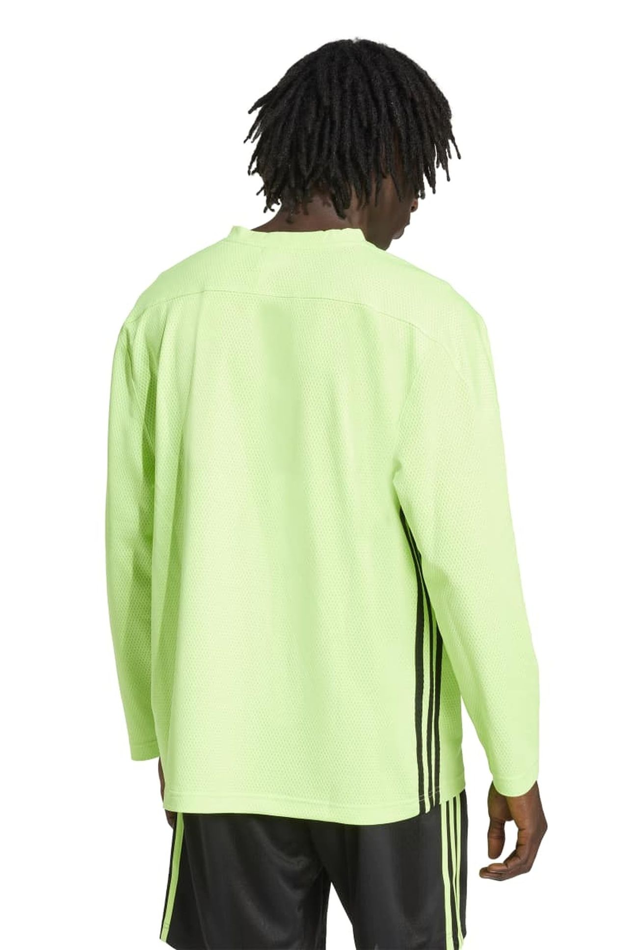UNISEX MESH LS SIGNAL GREEN 2