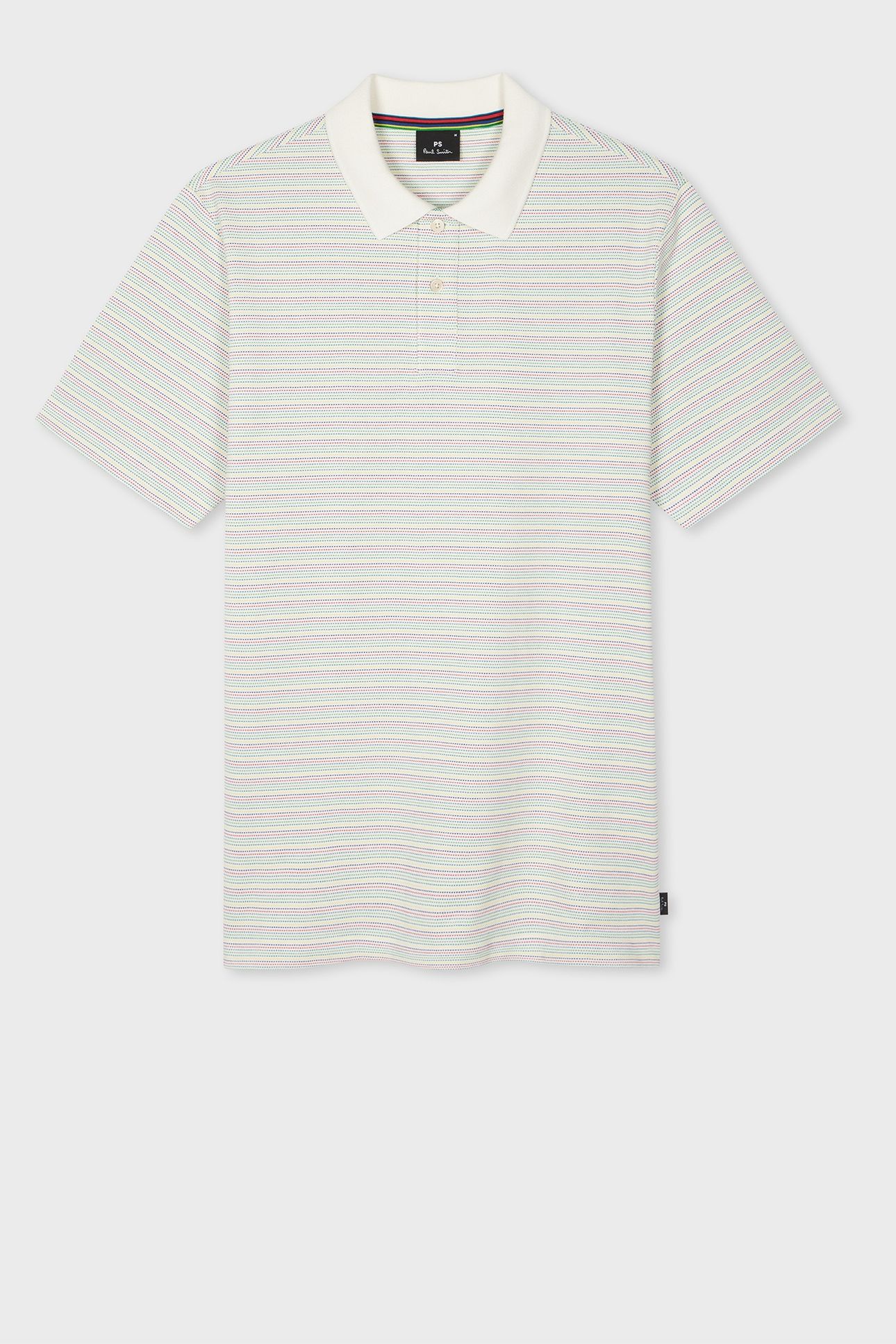 MENS REG FIT SS POLO SHIRT OFF WHITE 2