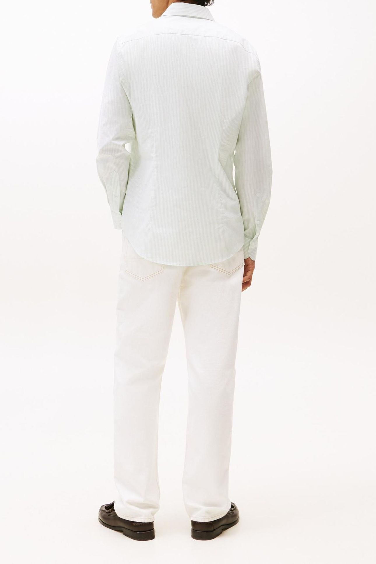 POP STRIPE SF SHIRT OPAL GREEN/OPTIC WHITE 2