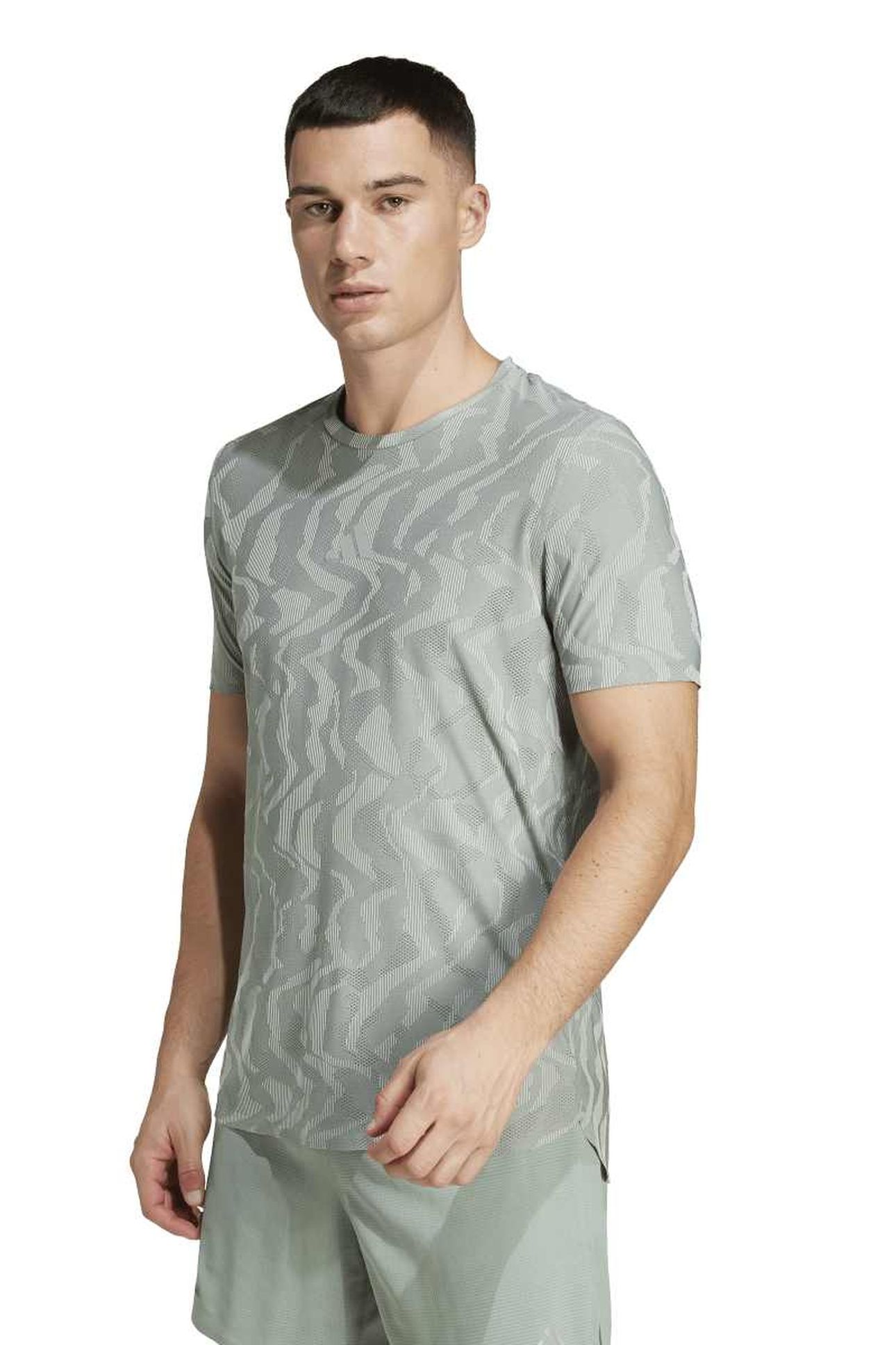 UNISEX ULT ENG TEE SILVER GREEN 1