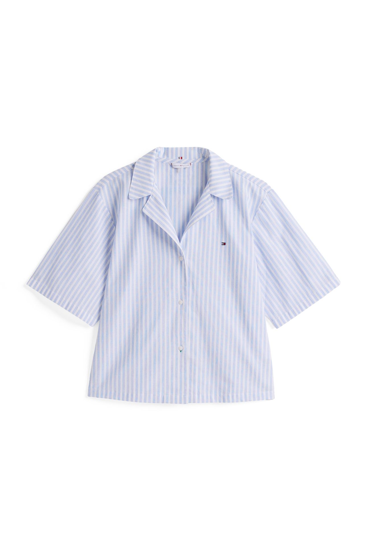 SS LINEN SHIRT SHORT SET MULTI STRIPES BLUE SPELL 5