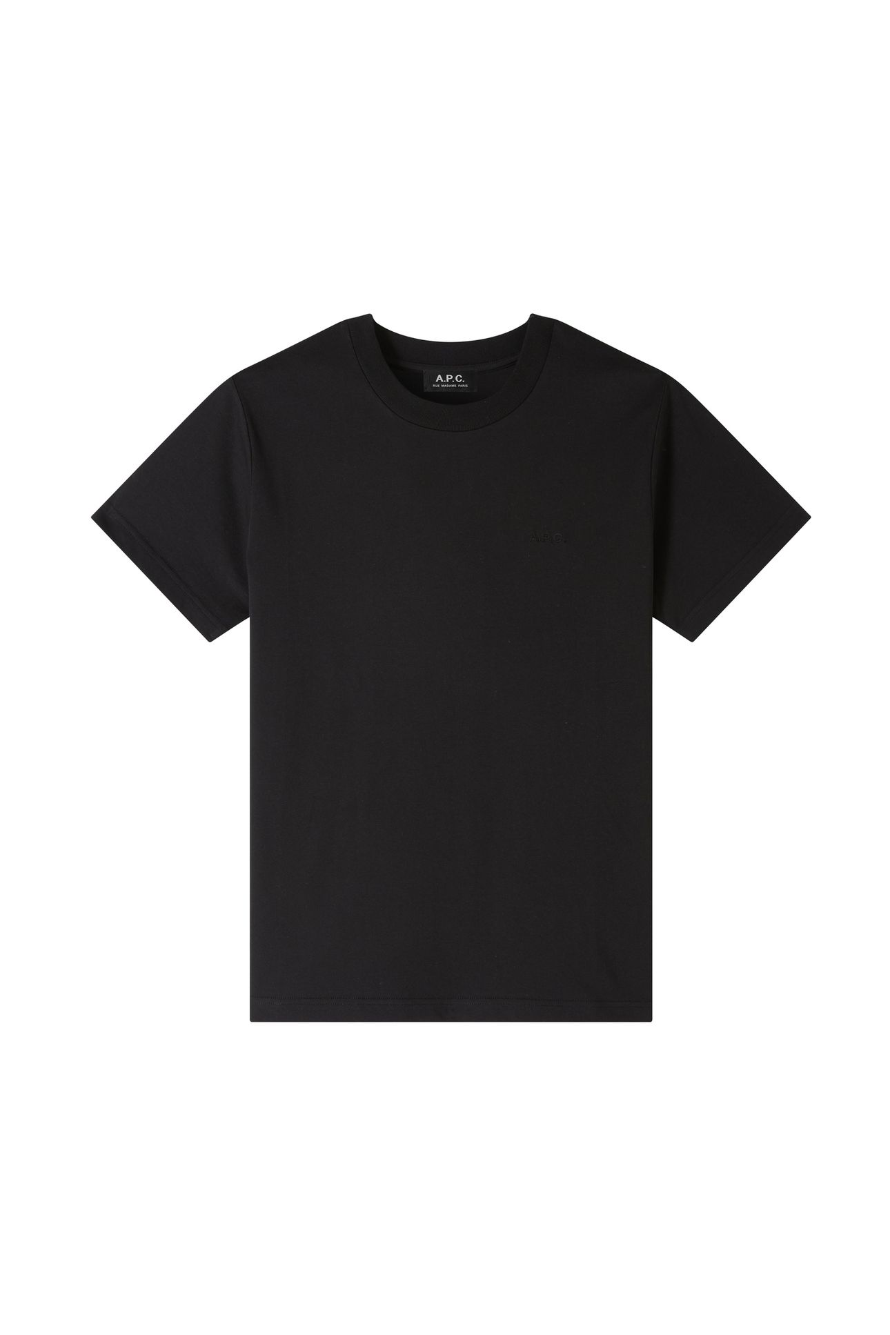 UNISEX T-SHIRT STANDARD EMBROIDERED BLACK 5