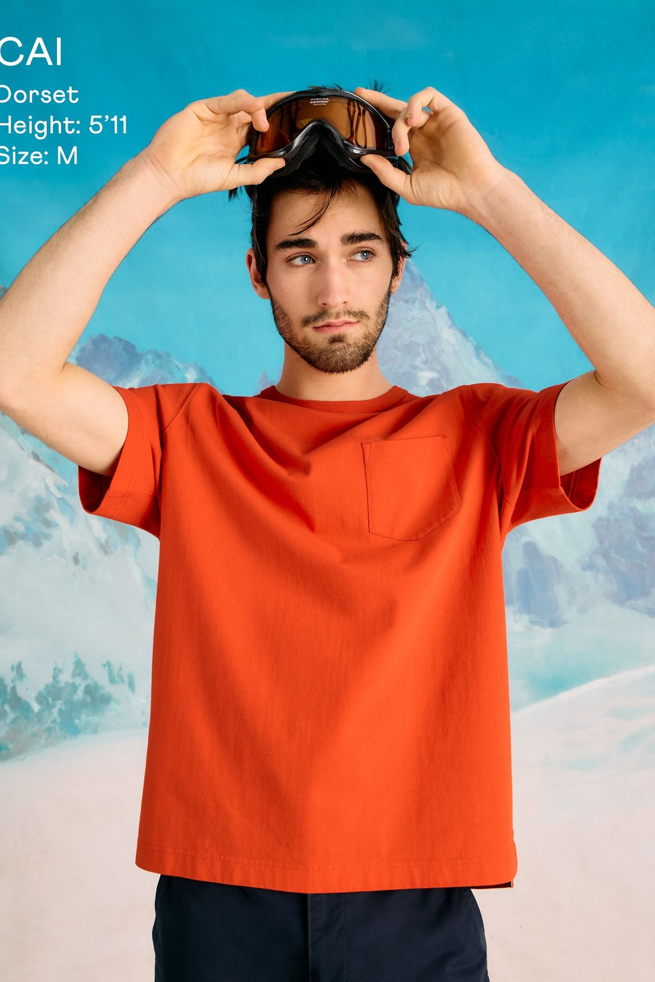 POCKET TEE RED PRINT 1