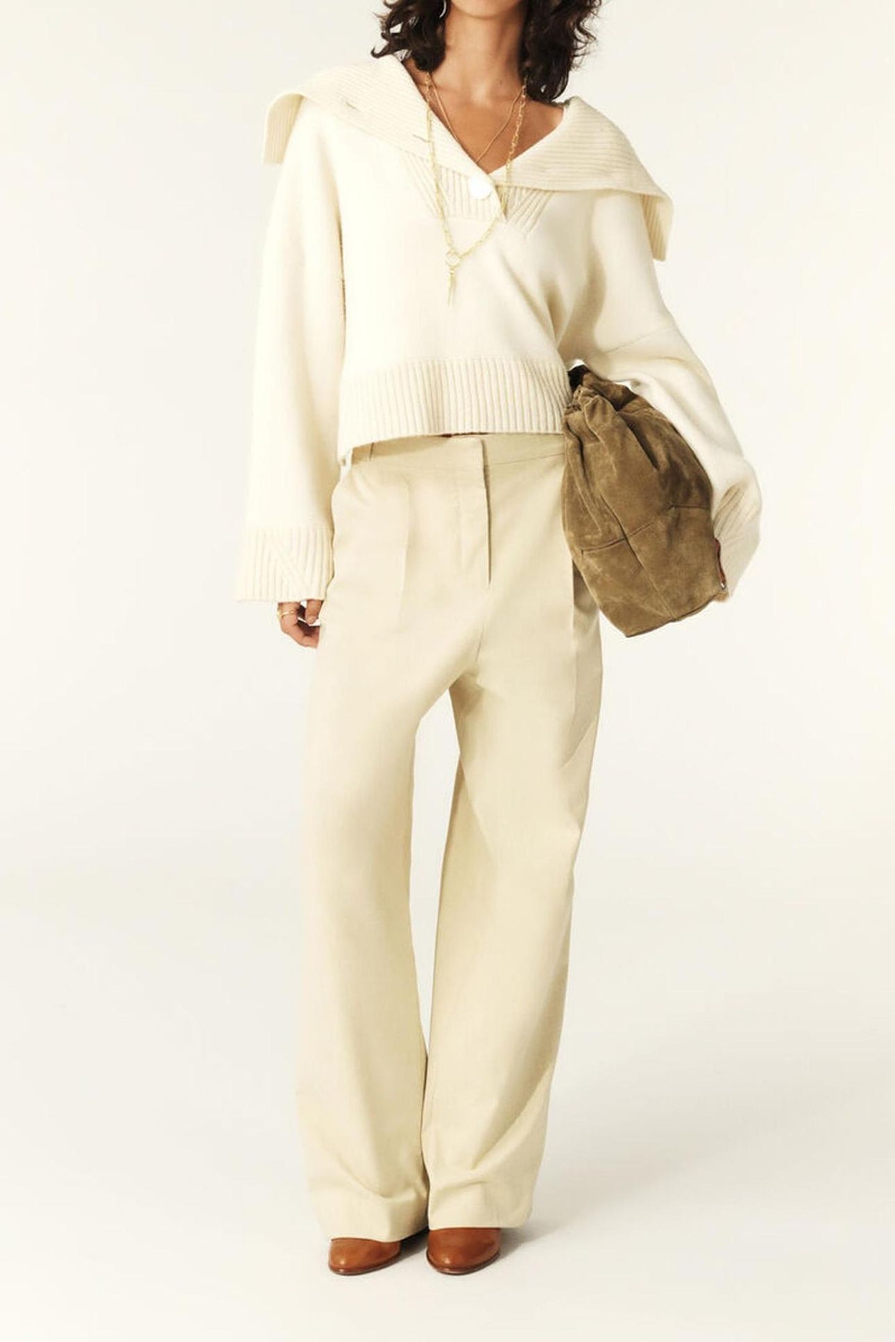 WIDE TROUSERS BEIGE 1