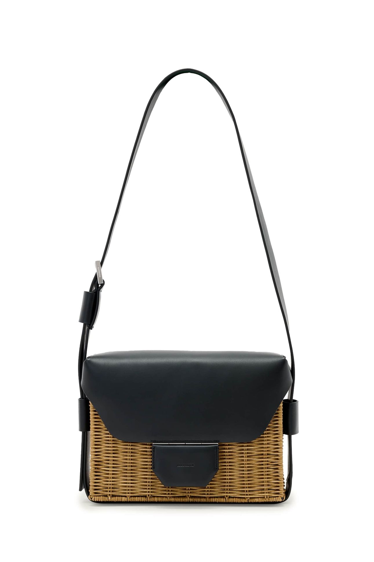 MONIQUE WICKER SHLDR BISCUIT/BLACK 1