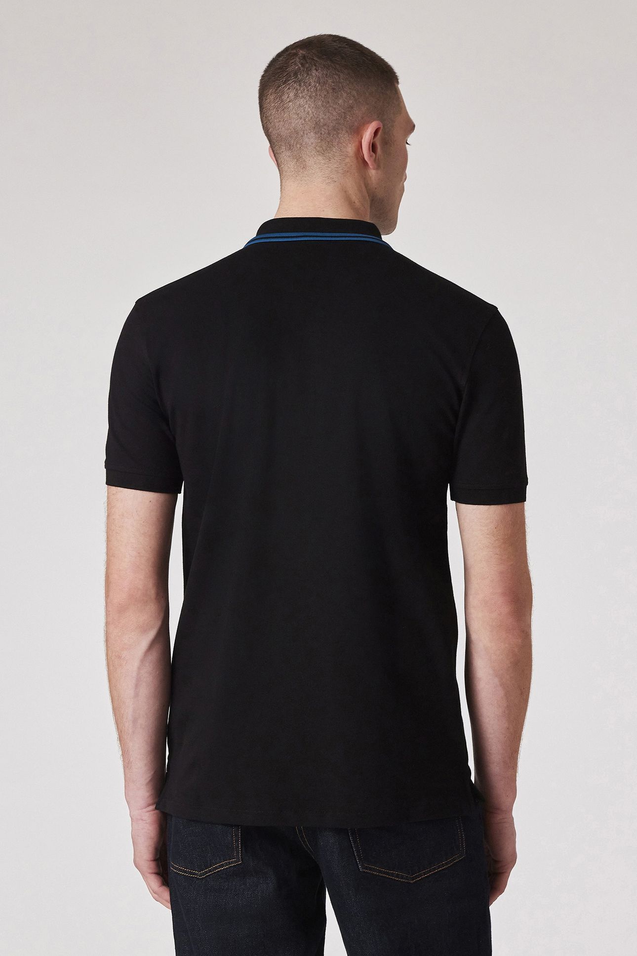 MENS REG FIT POLO ZEB EMB BLACK 3