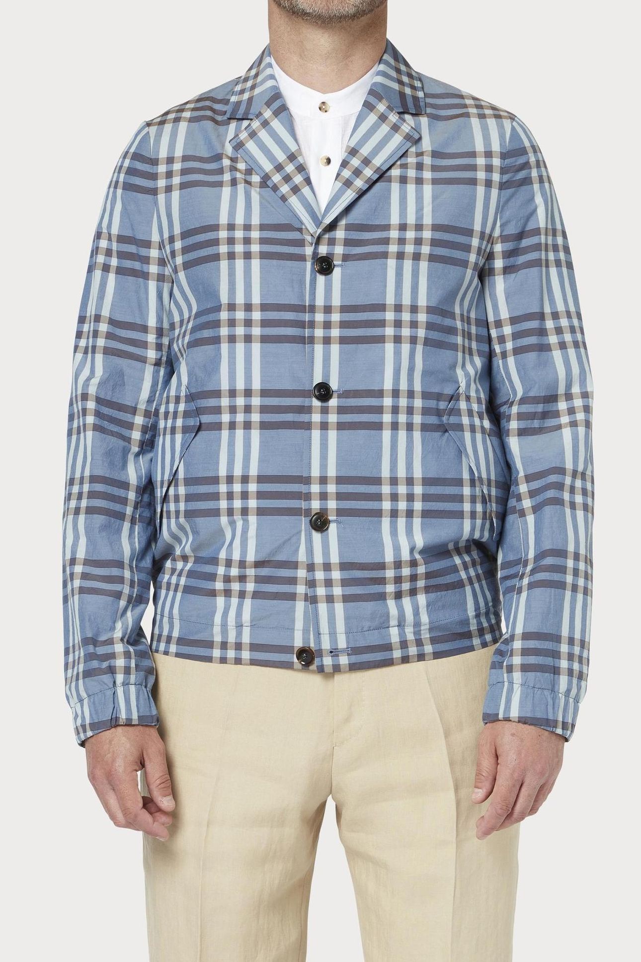 MENS CASUAL FIT JACKET LIGHT BLUE 1