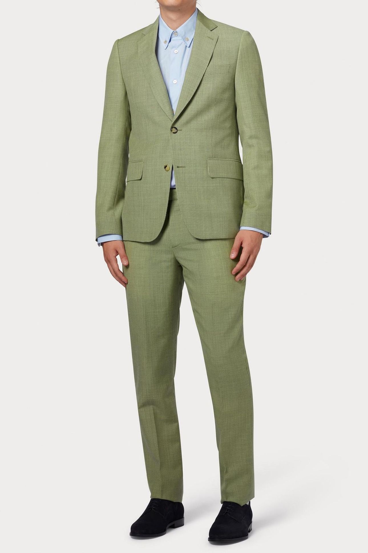 MENS TAILORED FIT 2 BUTTON SUIT LEMON YELLOW 1