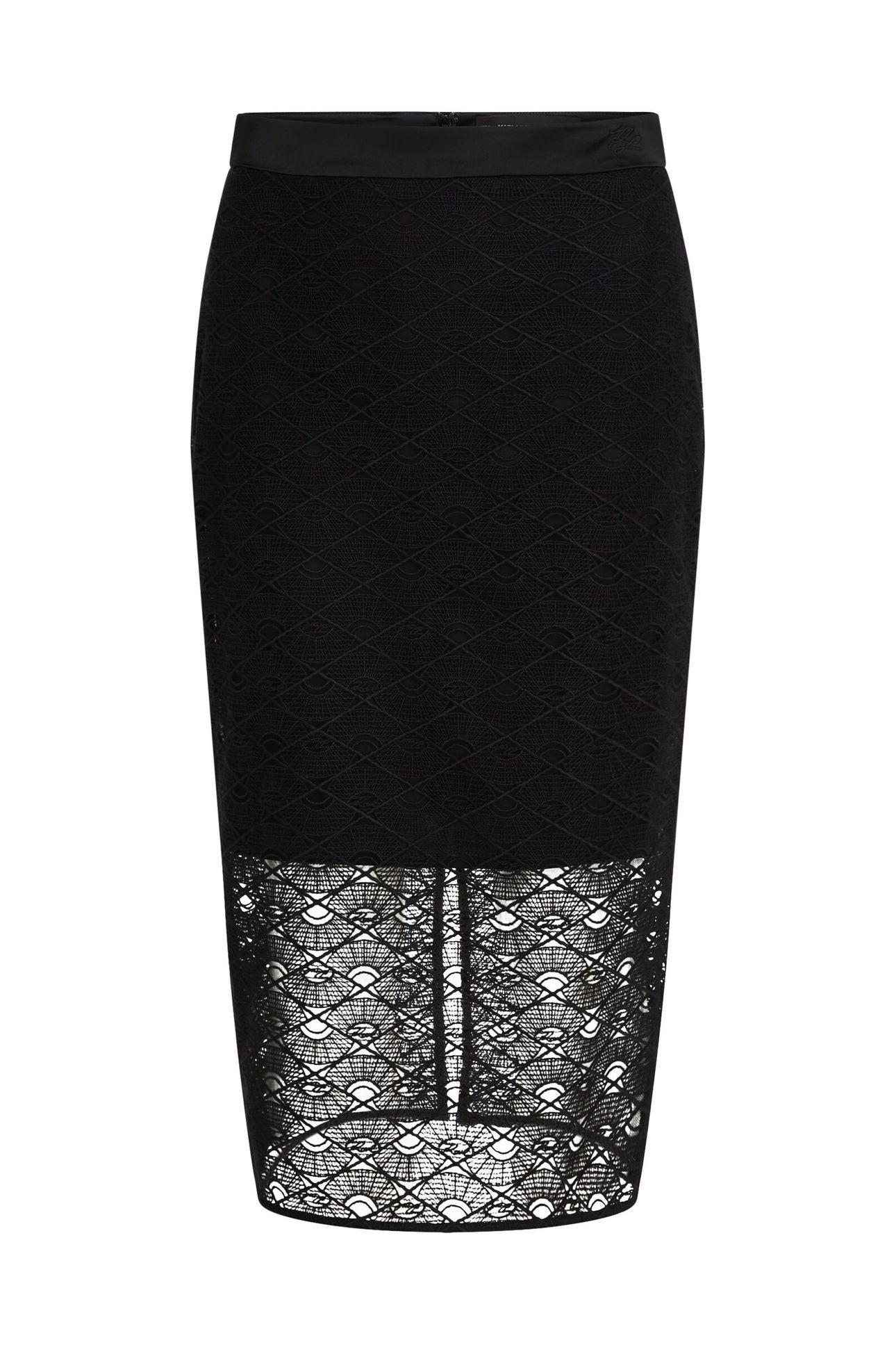 FAN LACE SKIRT BLACK 3