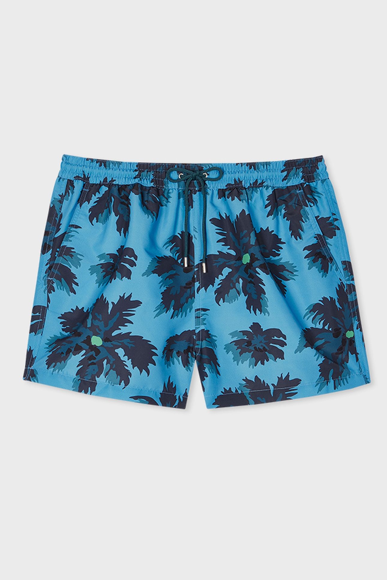 MEN SWIM SHORT PALM BURST NAVY 5