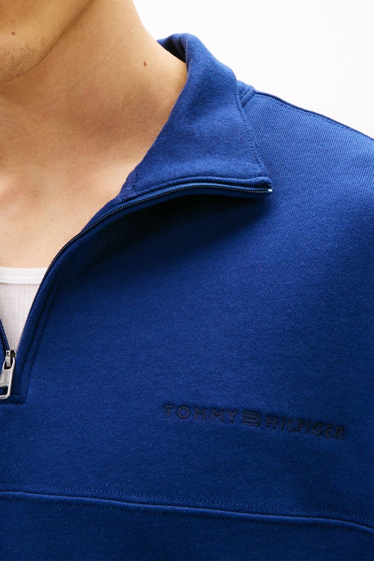 HALF ZIP PREPPY NAVY 5