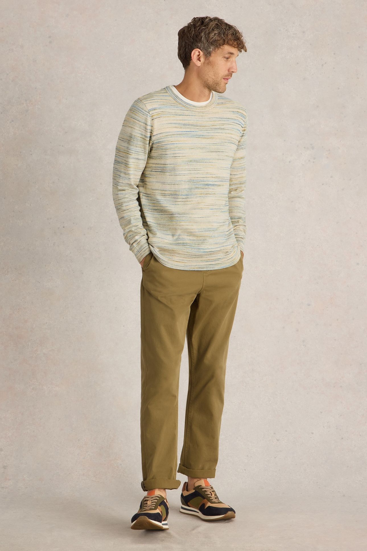 HENDERSON SPACEDYE JUMPER NATURAL MULTI 1