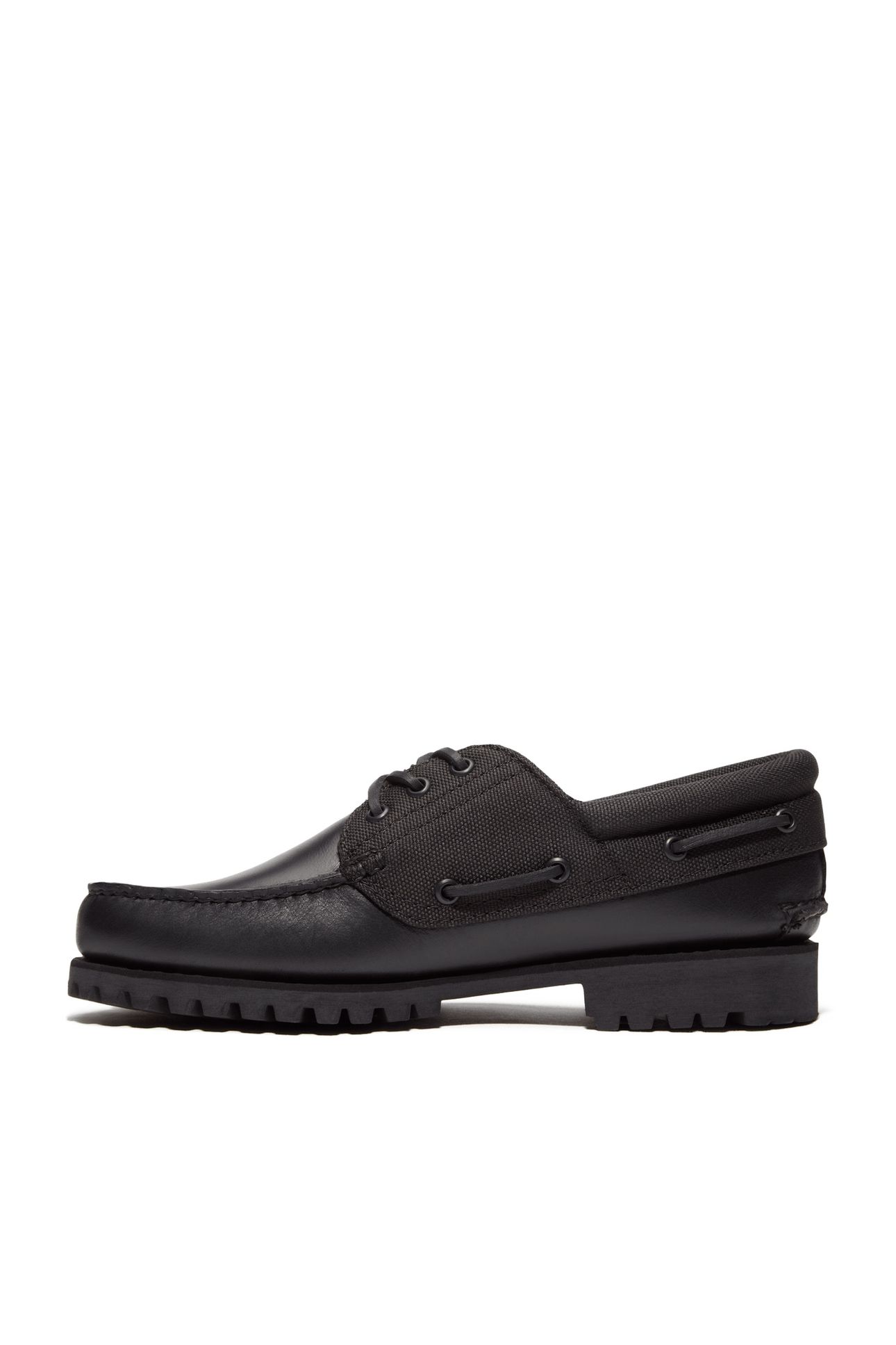 TIMBERLAND AUTHENTIC BOAT SHOE BLACKOUT FULL GRAIN 8