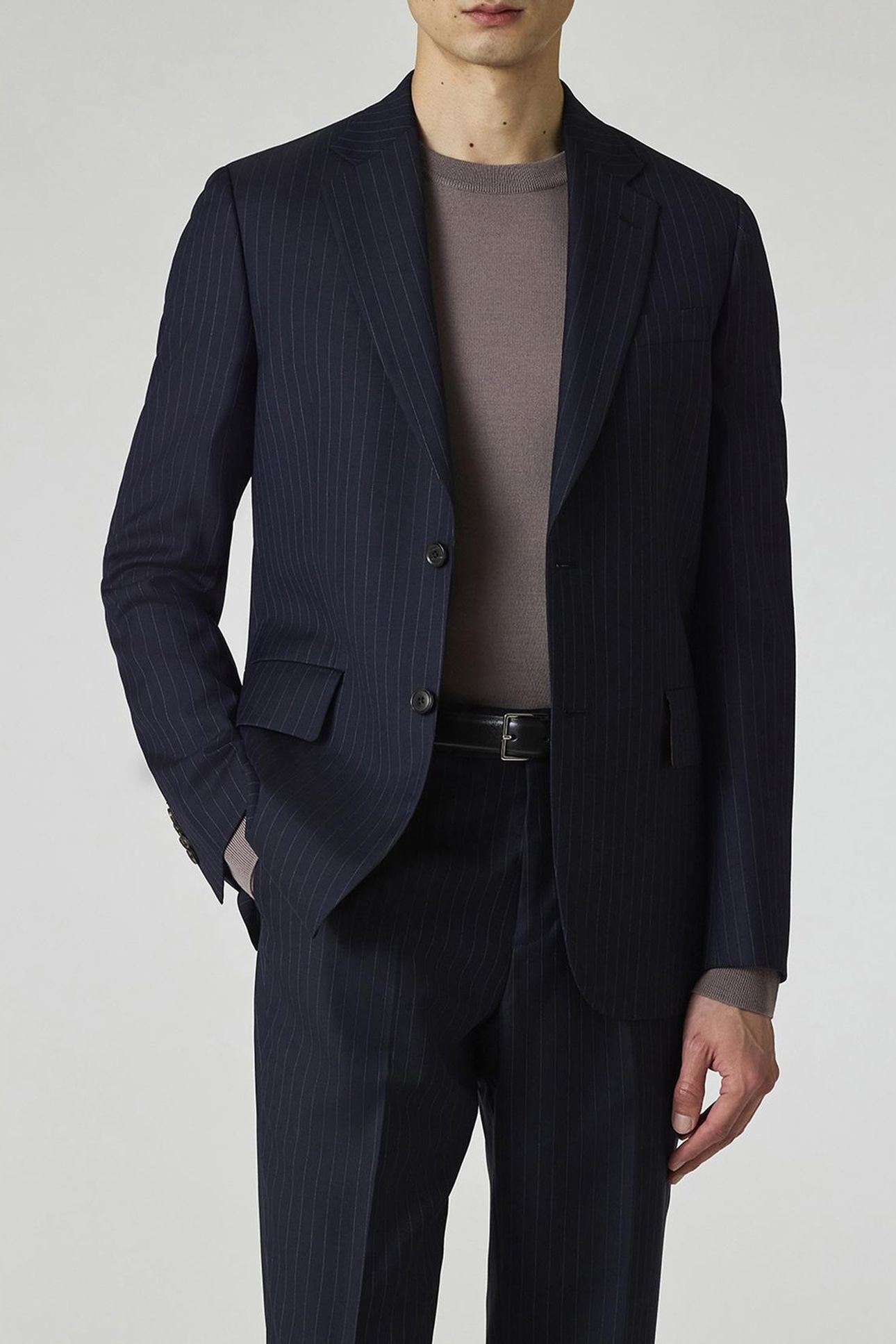 MENS TAILORED FIT 2 BUTTON SUIT INKY BLUE 1