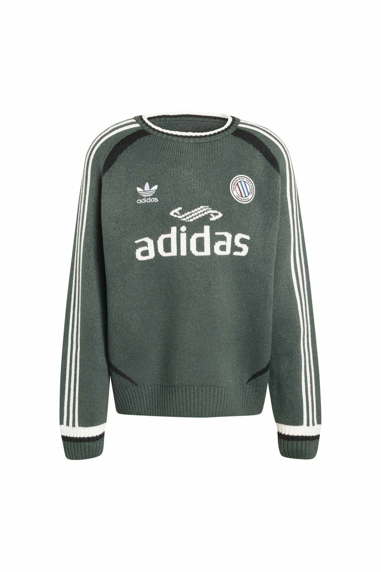 UNISEX ADICOLOR BLOKECORE PULLOVER MINERAL GREEN 5