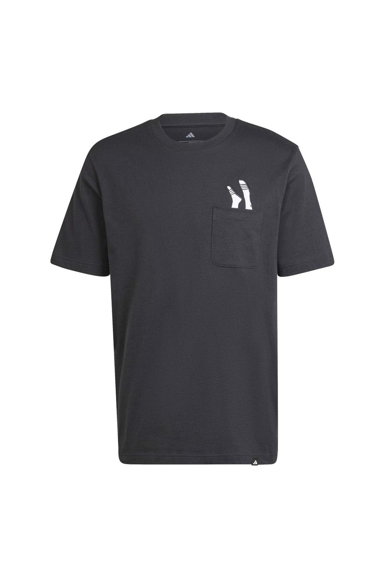 UNISEX L SLIDE PKT TEE BLACK 6