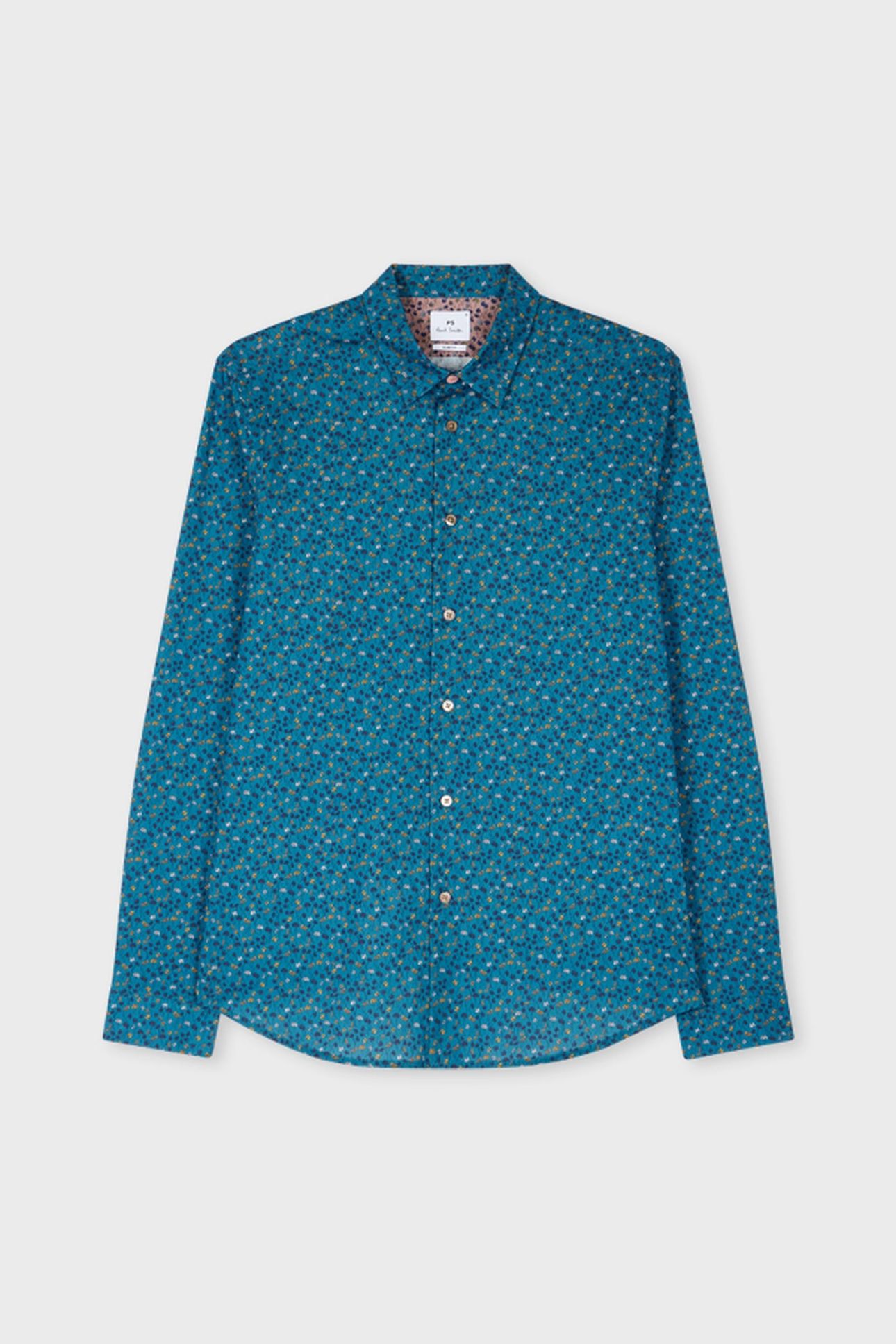 MENS LS SLIM FIT SHIRT COBALT BLUE 5