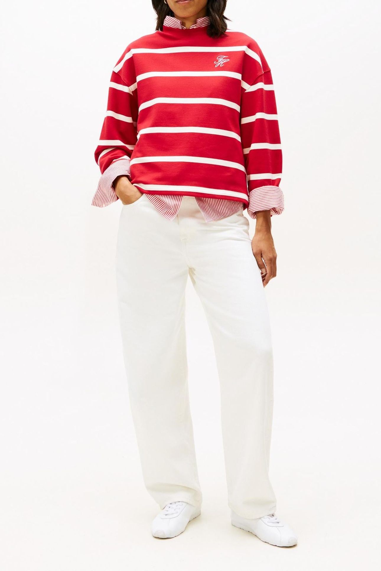 TH SCRIPT MODERN TERRY PRIMARY RED/CALICO 2