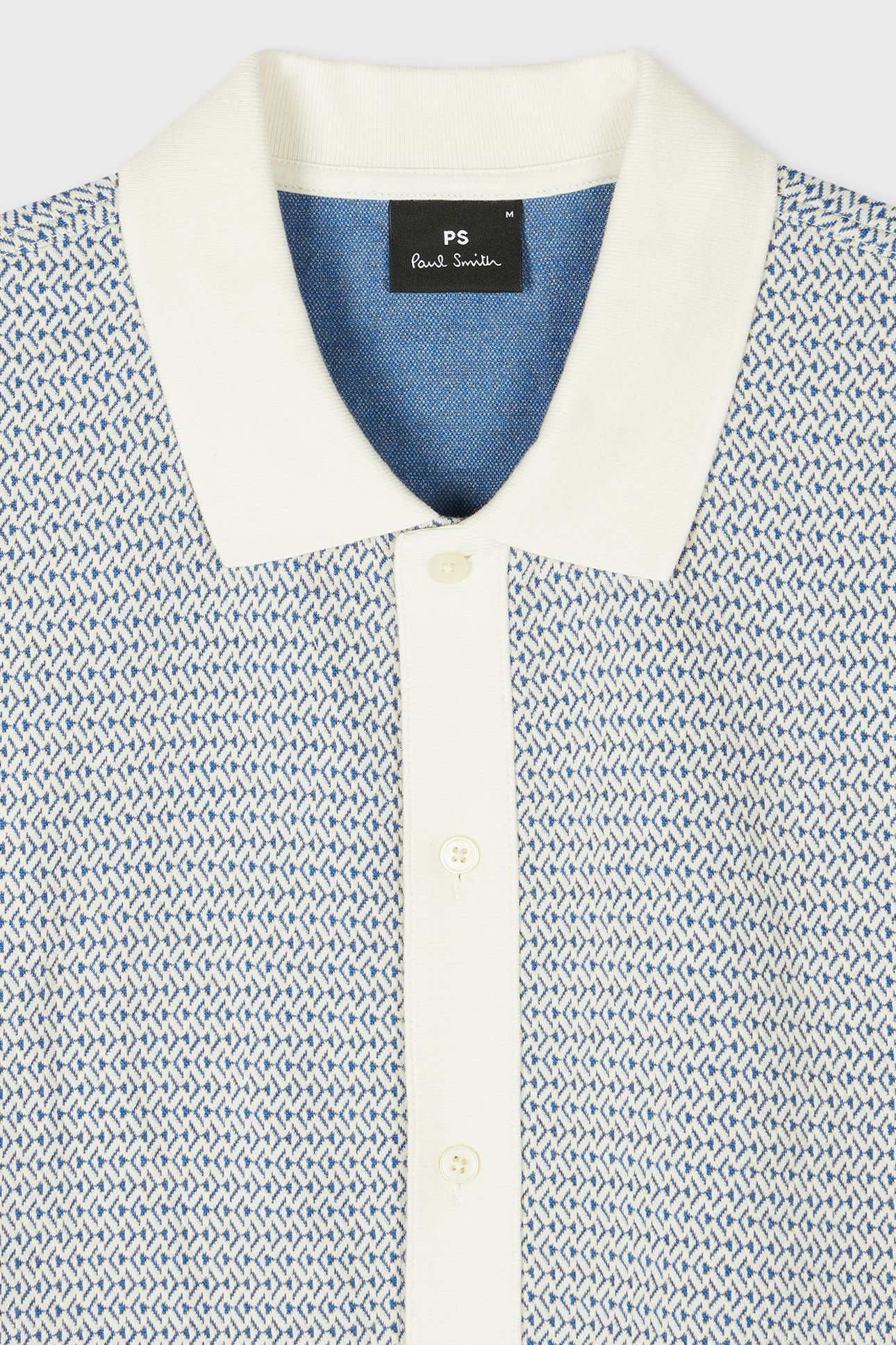 MENS SS POLO SHIRT BUTTON FRONT OFF WHITE 3