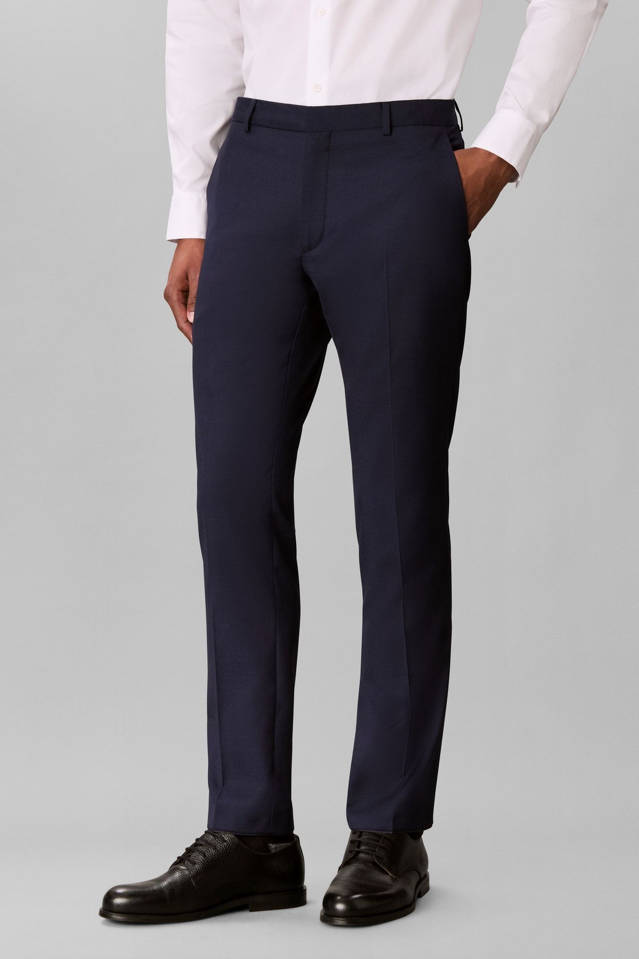 BIRDS EYE SLIM TROUSERS INK 1