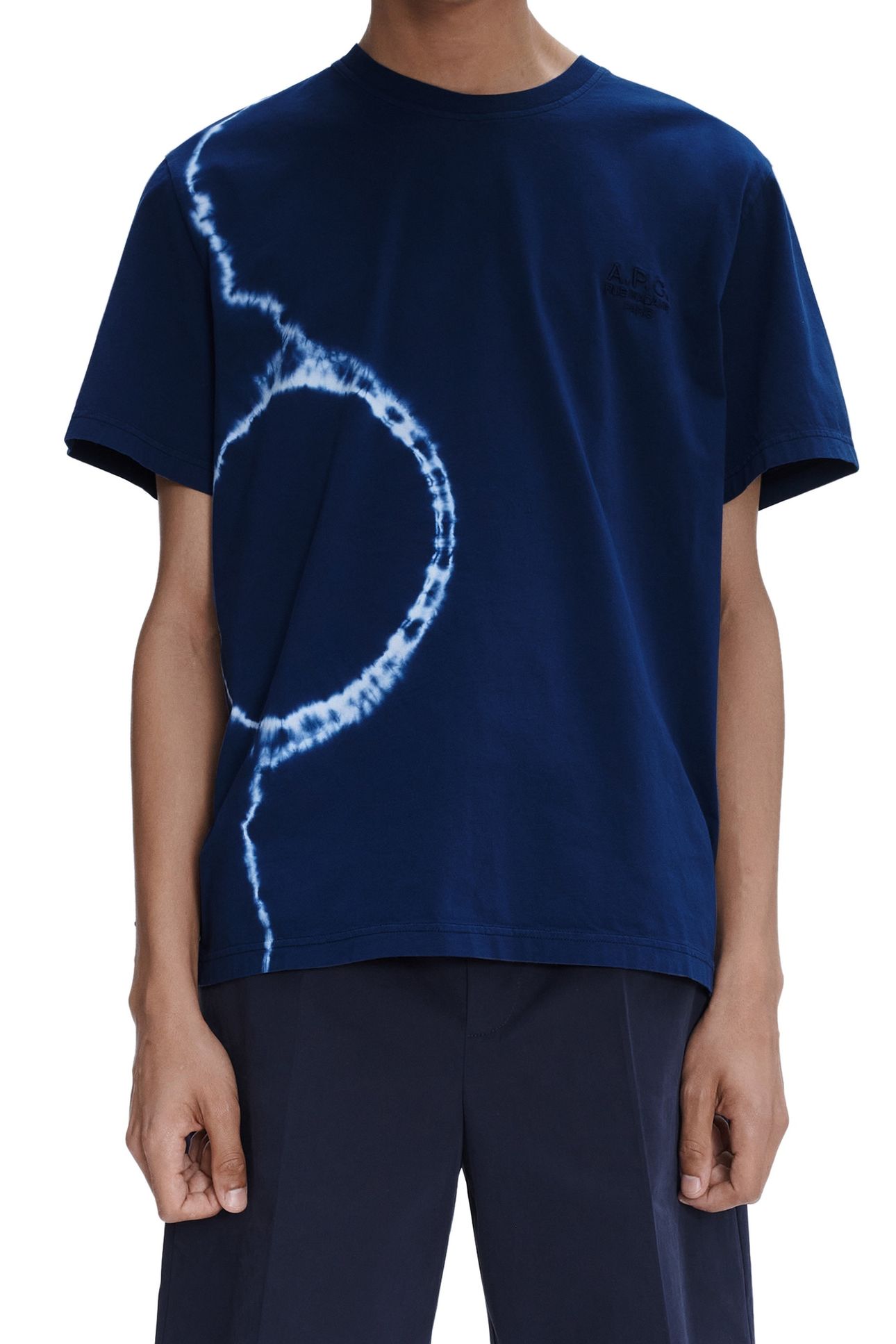 UNISEX T-SHIRT RAYMOND TIE AND DYE INDIGO 1