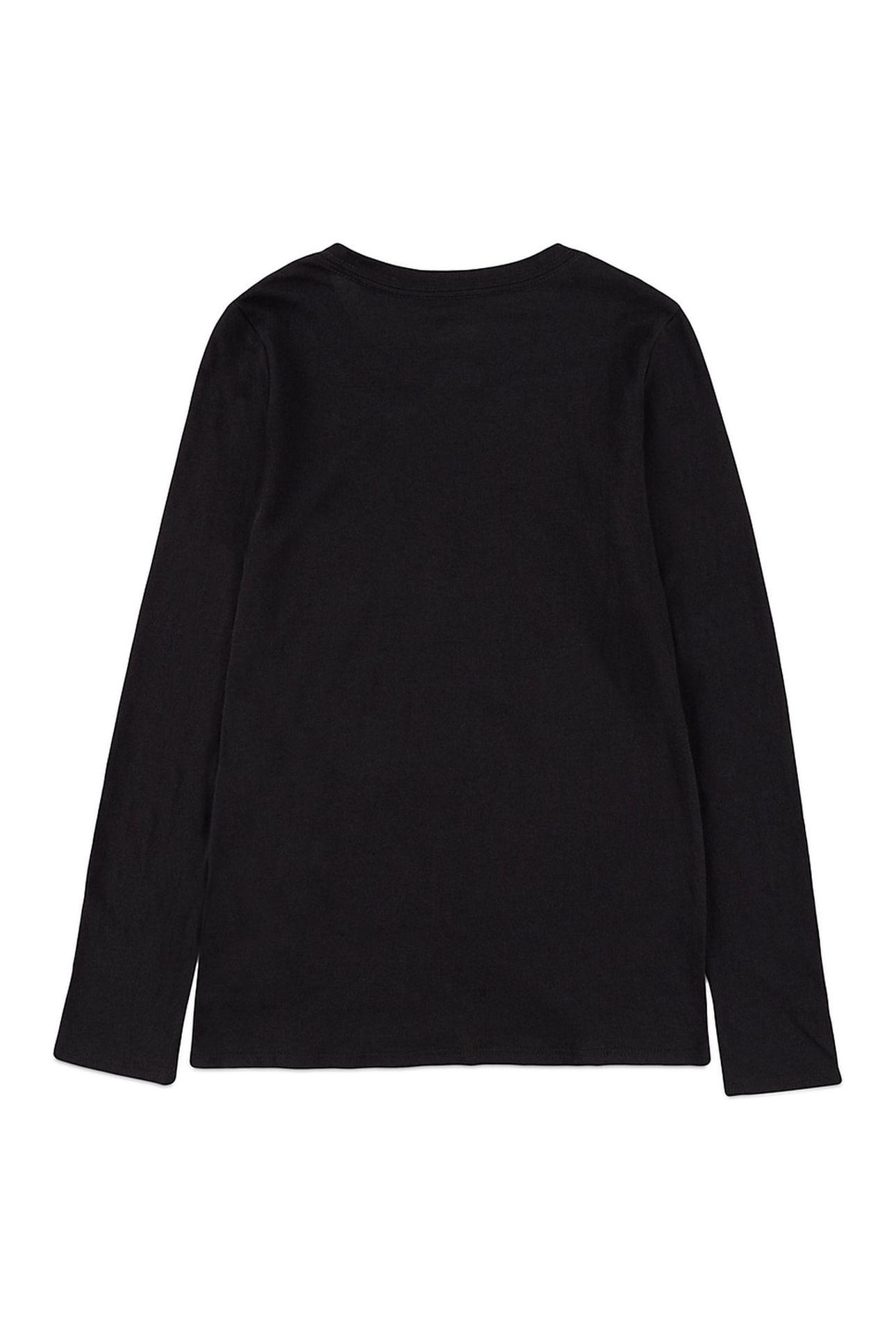 GIRLS LS POSTER LOGO TOP BLACK 2