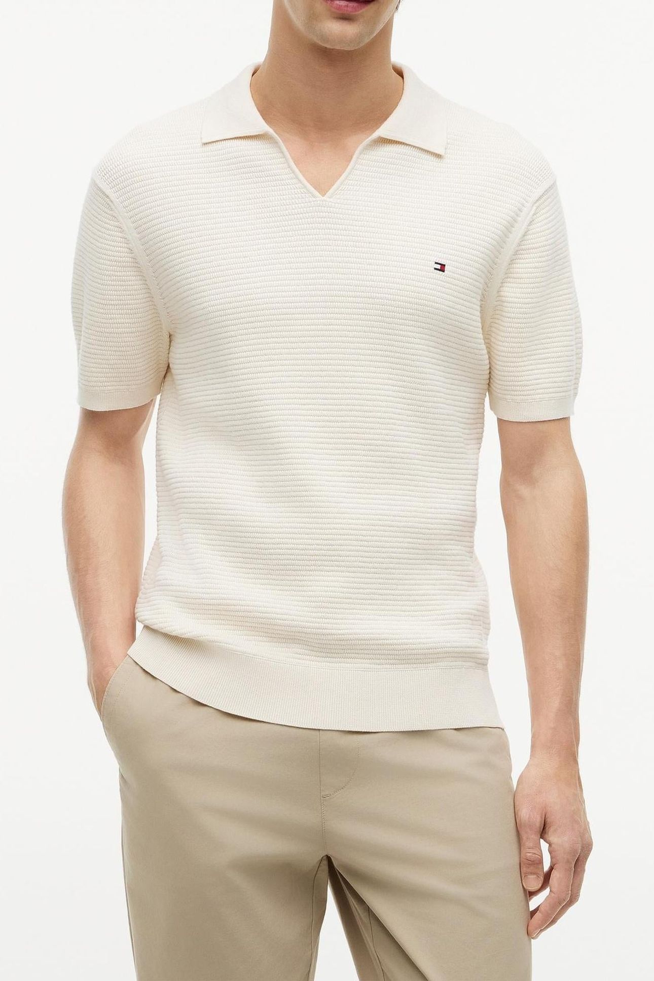 SEASONAL STRUCTURE SWEATER IVORY PETAL 1