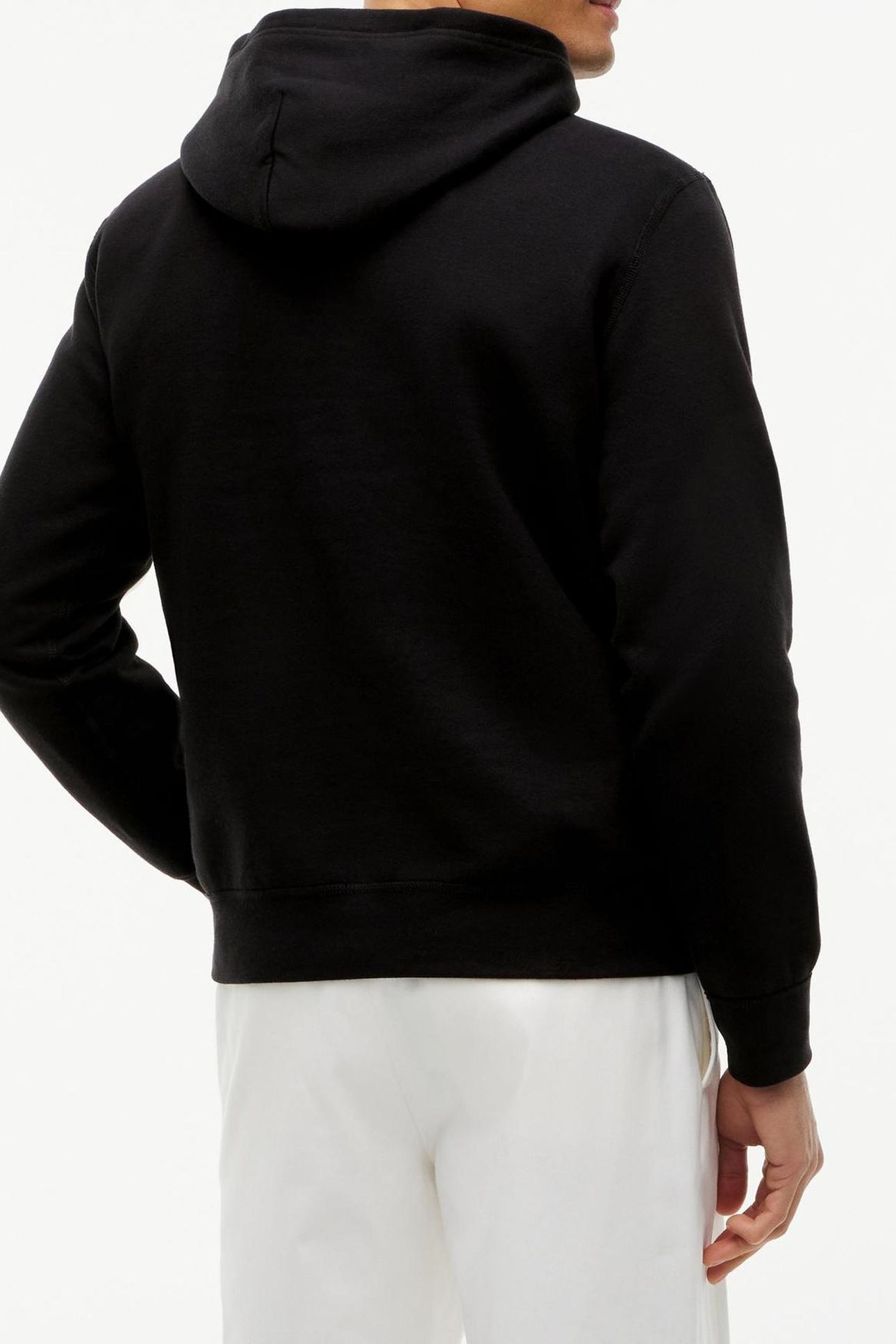 ESSENTIAL FLEECE HOODIE BLACK 2