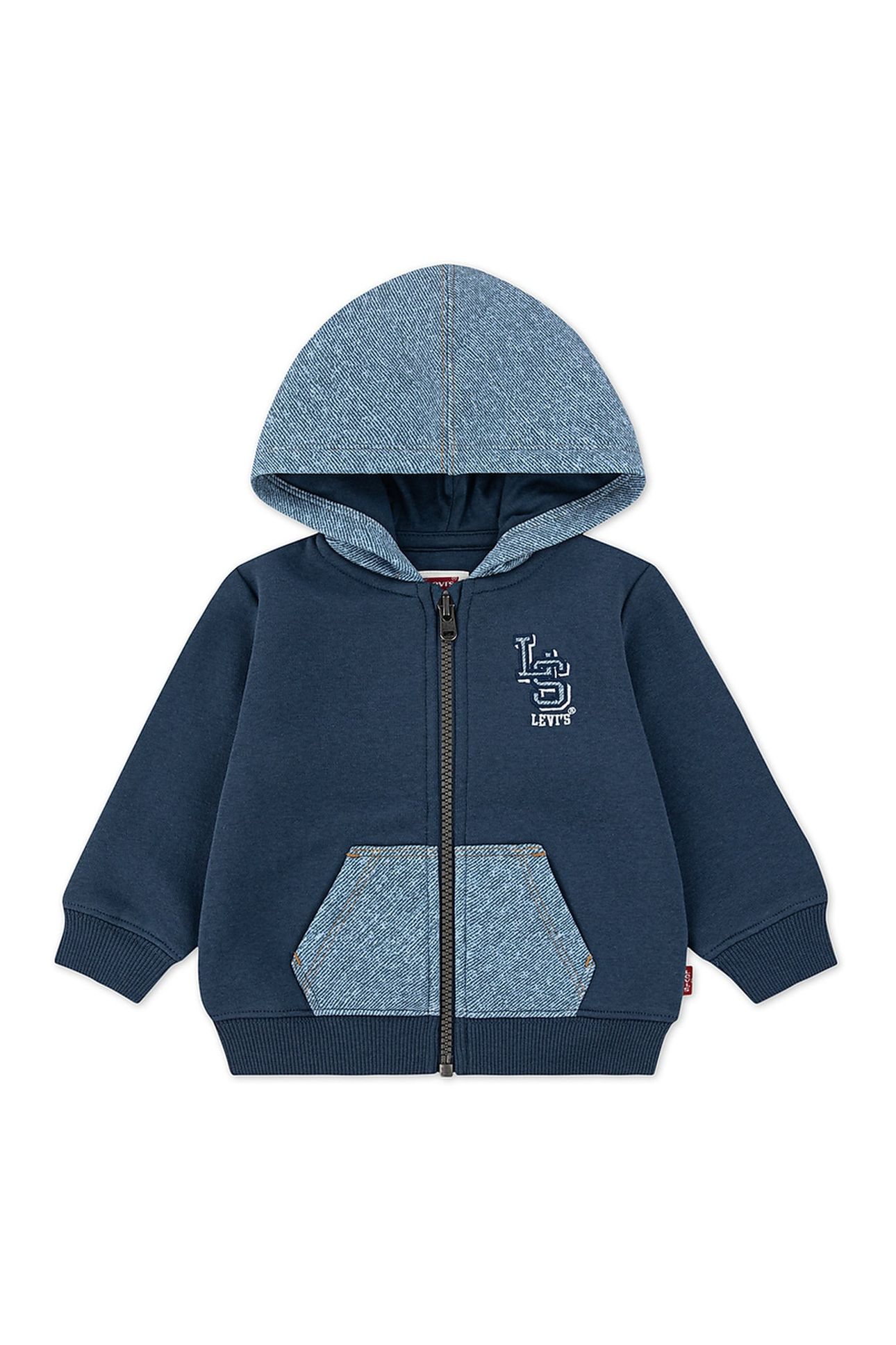 BOYS KNIT DENIM ZIP UP BIG DIPPER 1
