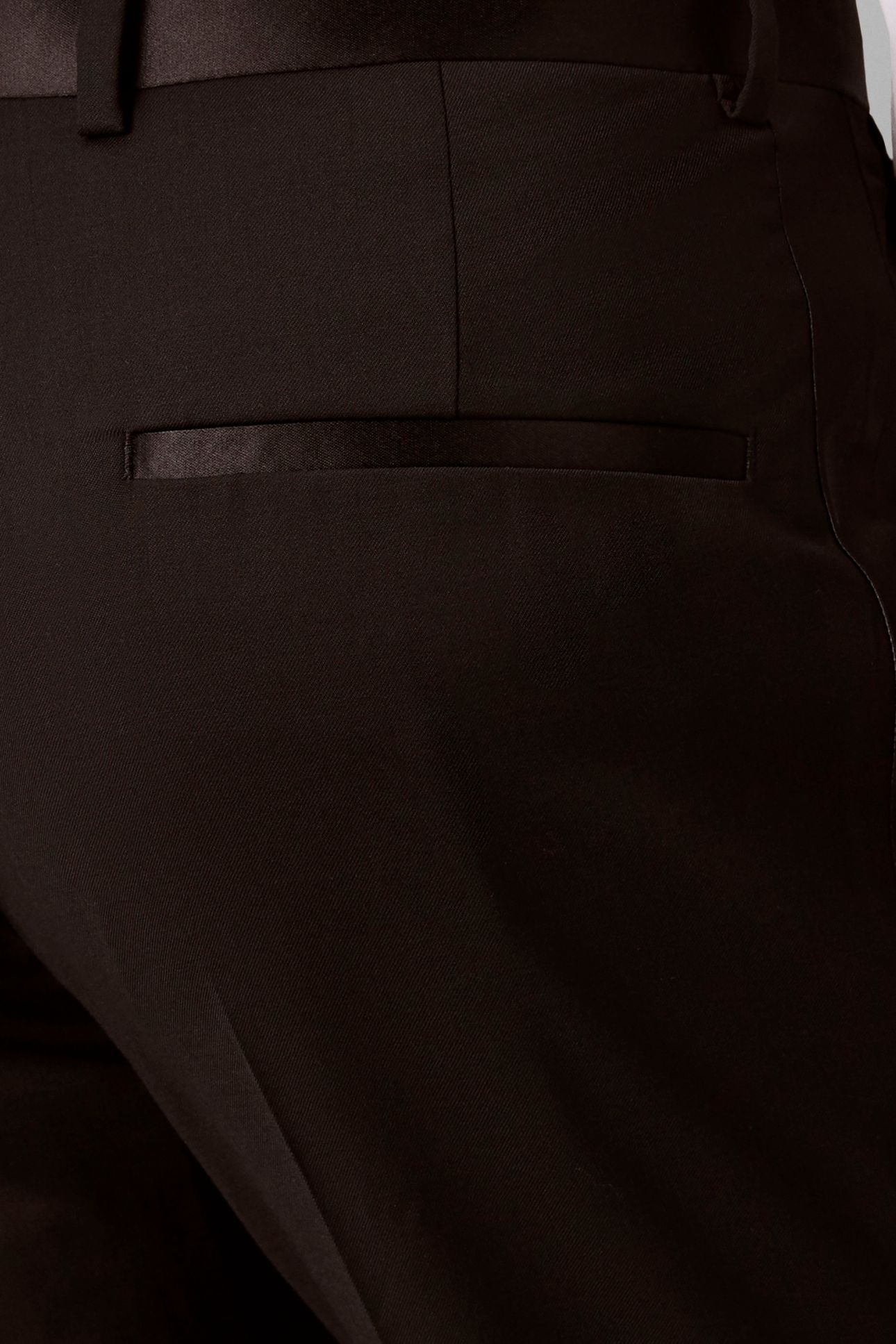 TUXEDO ITALIAN WOOL TROUSERS BLACK 5