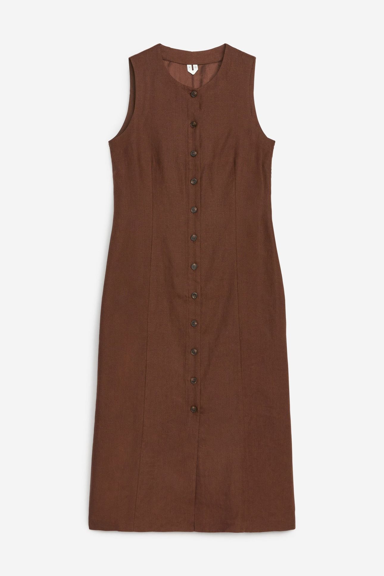 FIRIE VEST DRESS BROWN 3