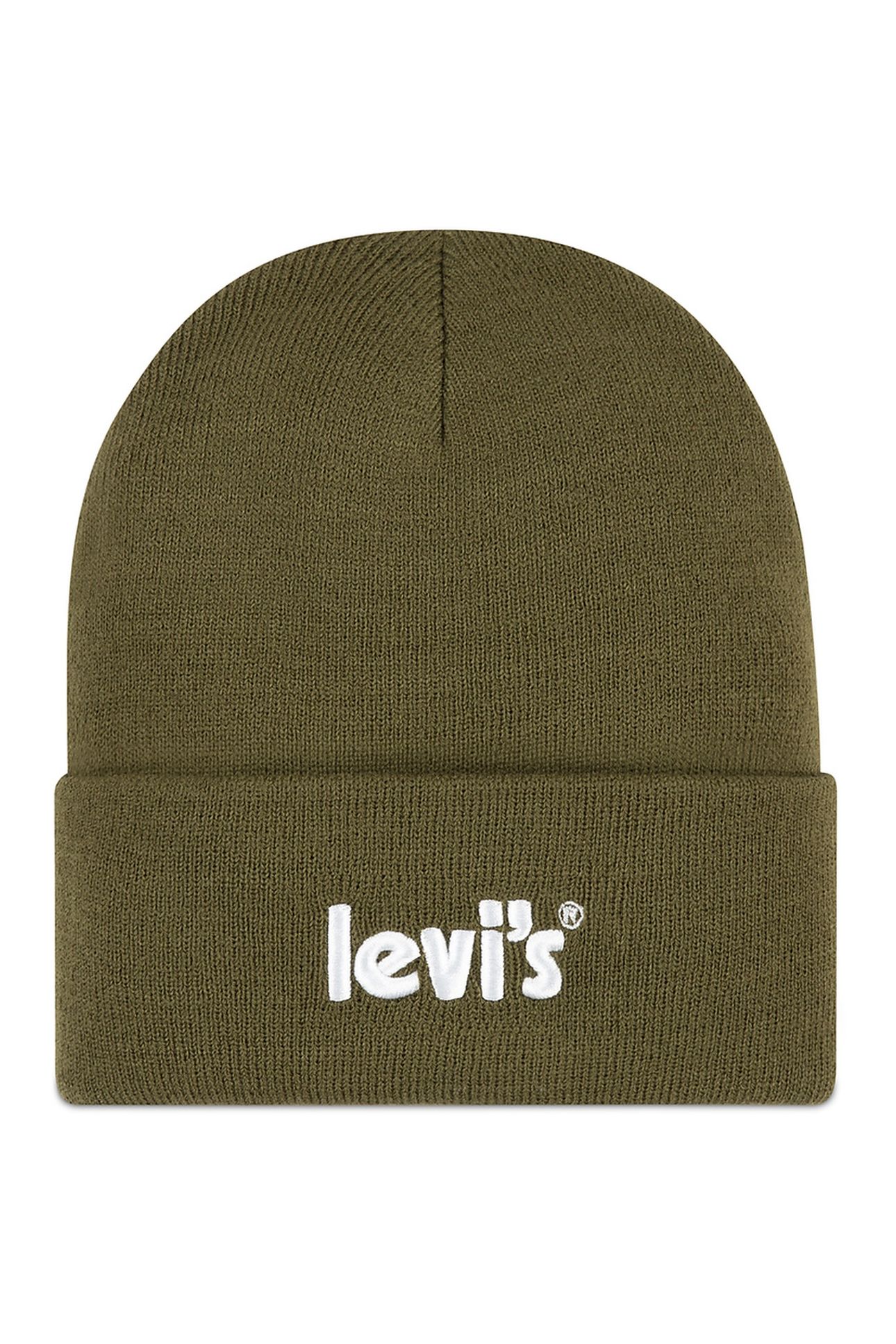 UNISEX LAN POSTER LOGO BEANIE DARK OLIVE 1