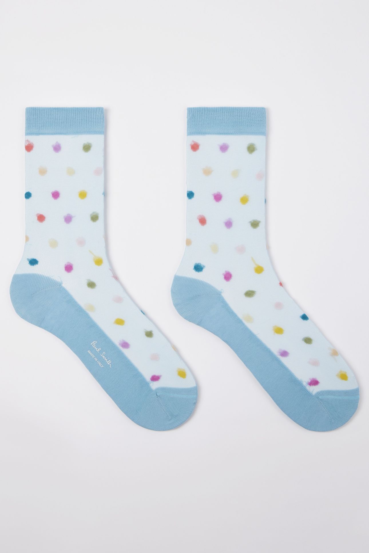 WOMEN SOCK JEM POLKA TURQUOISE 1