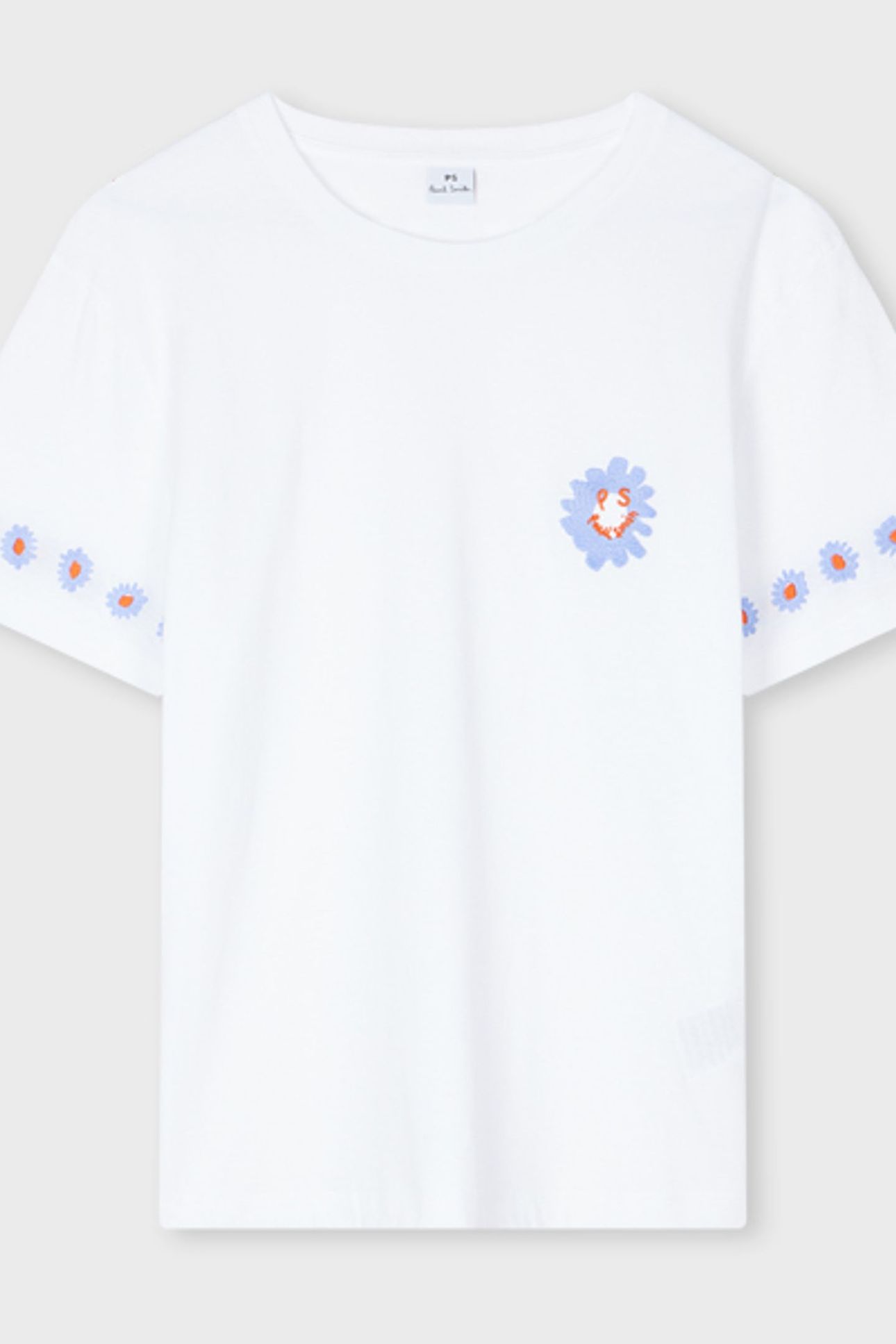 WOMENS DAISY EMB T-SHIRT WHITE 4
