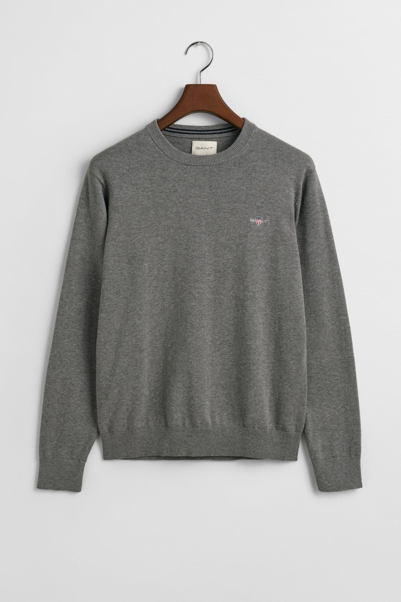 CLASSIC COTTON C-NECK DARK GREY MELANGE 6