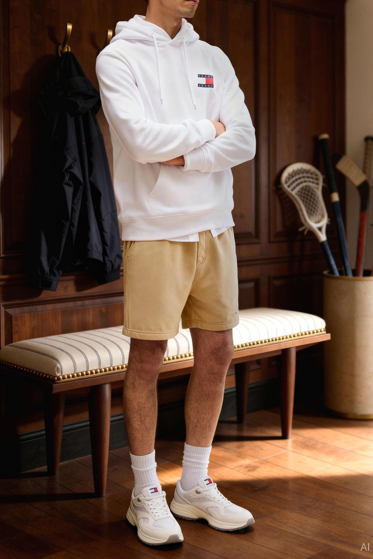 TJM REG ESSENTIAL SWEATSHIRT WHITE 6