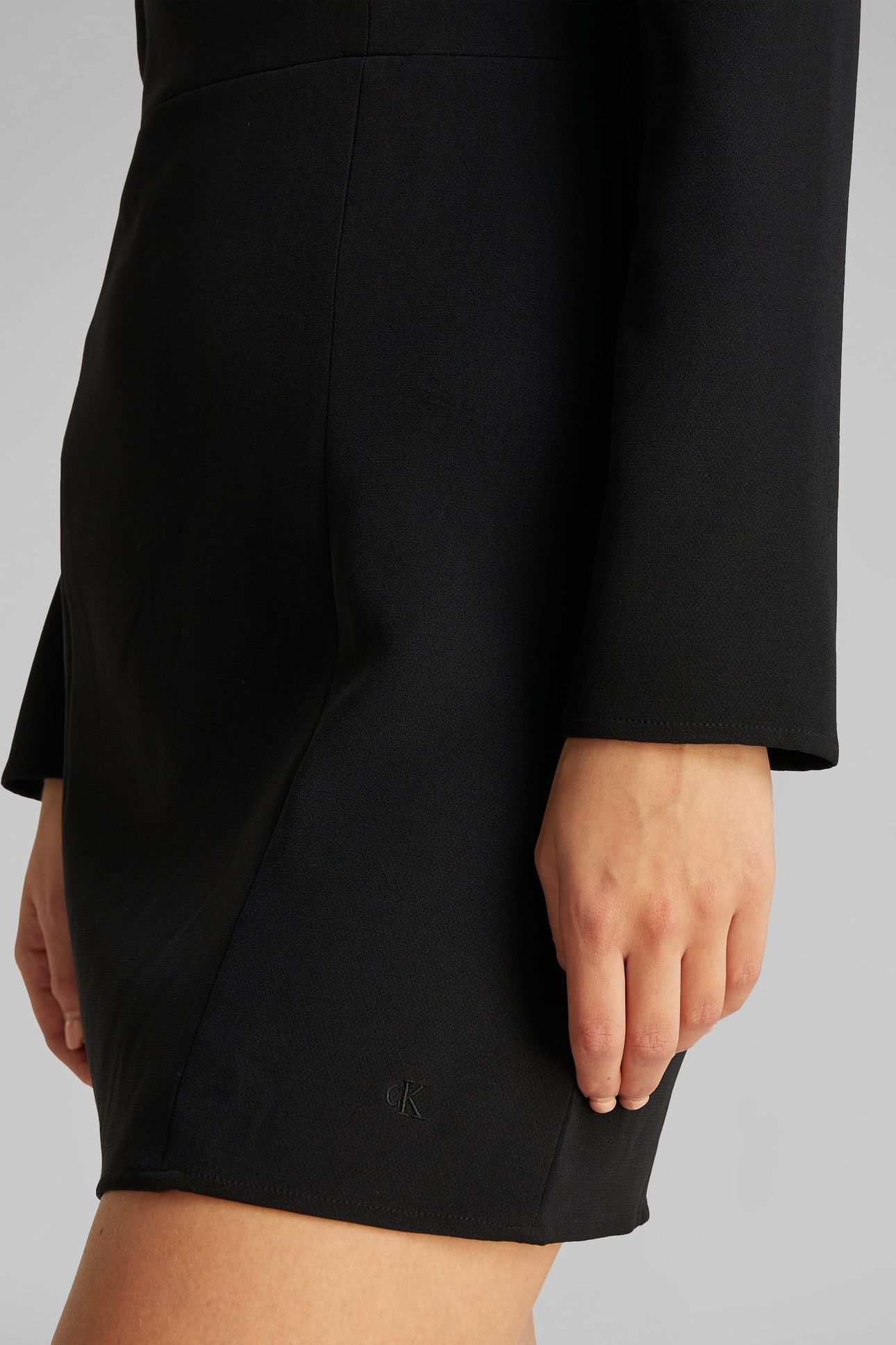 BARDOT WOVEN DRESS BLACK 6