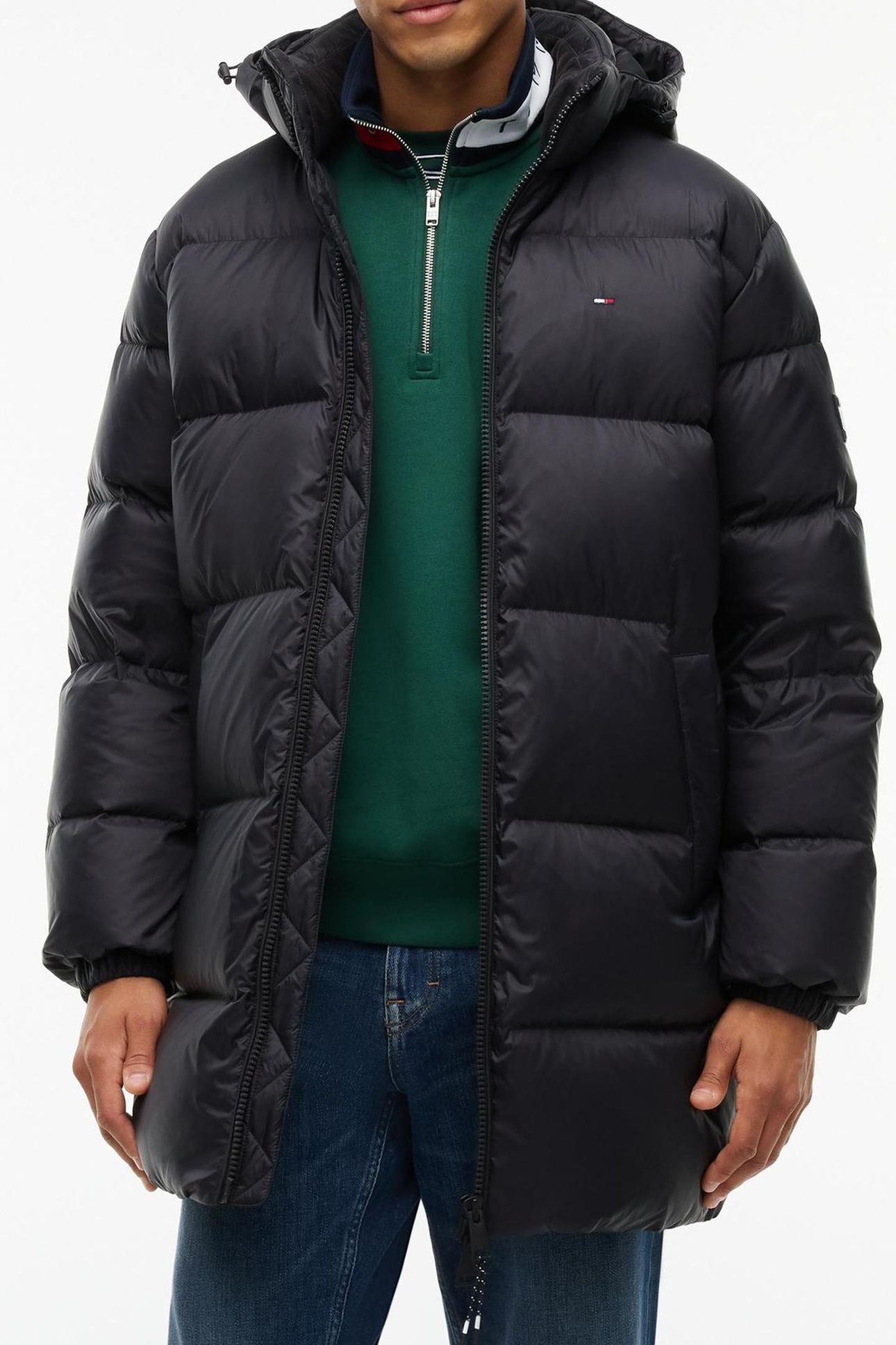 TJM ESSENTIAL DOWN PUFFER BLACK 1