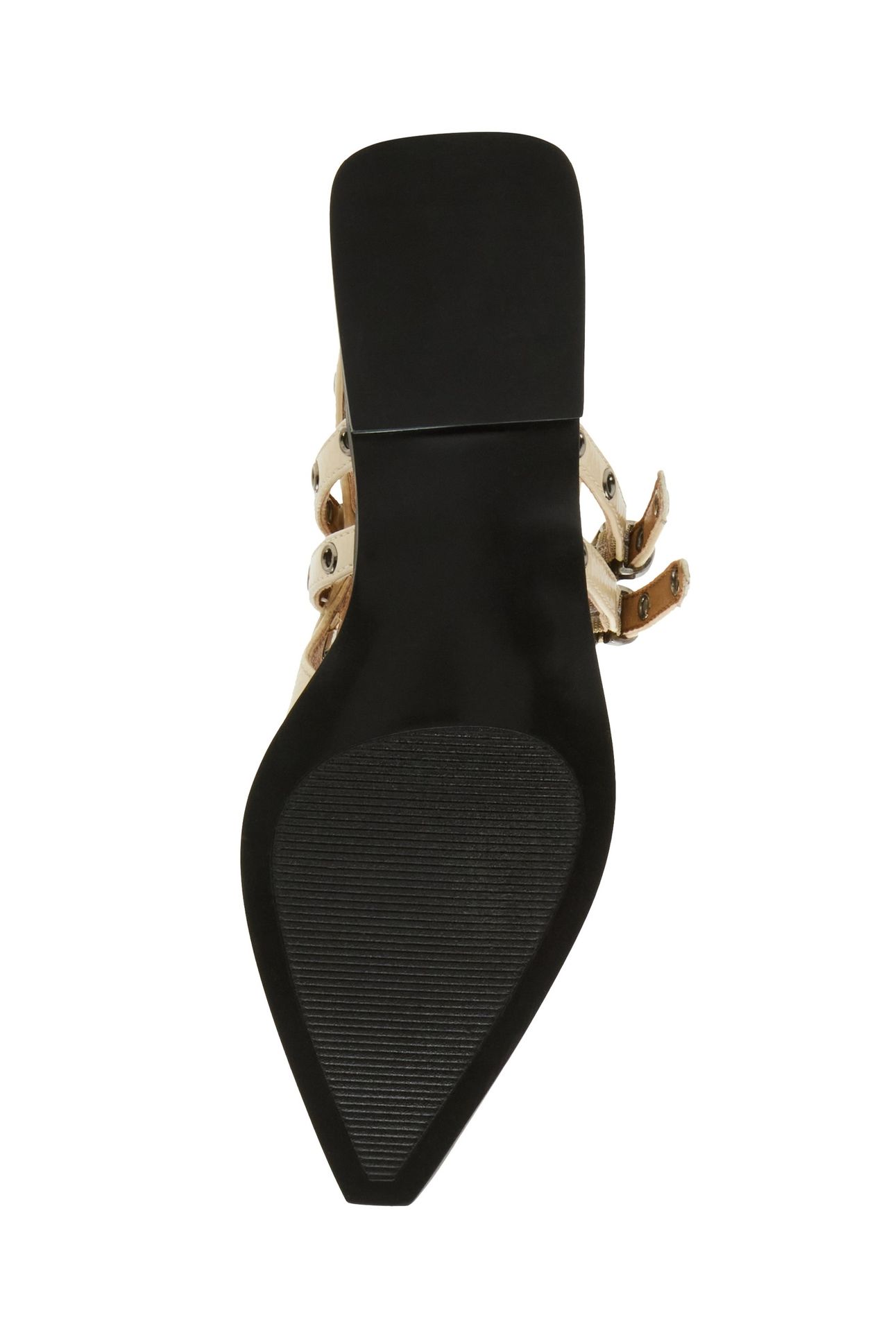 GALANTI FLAT SHOES BONE PATENT 8