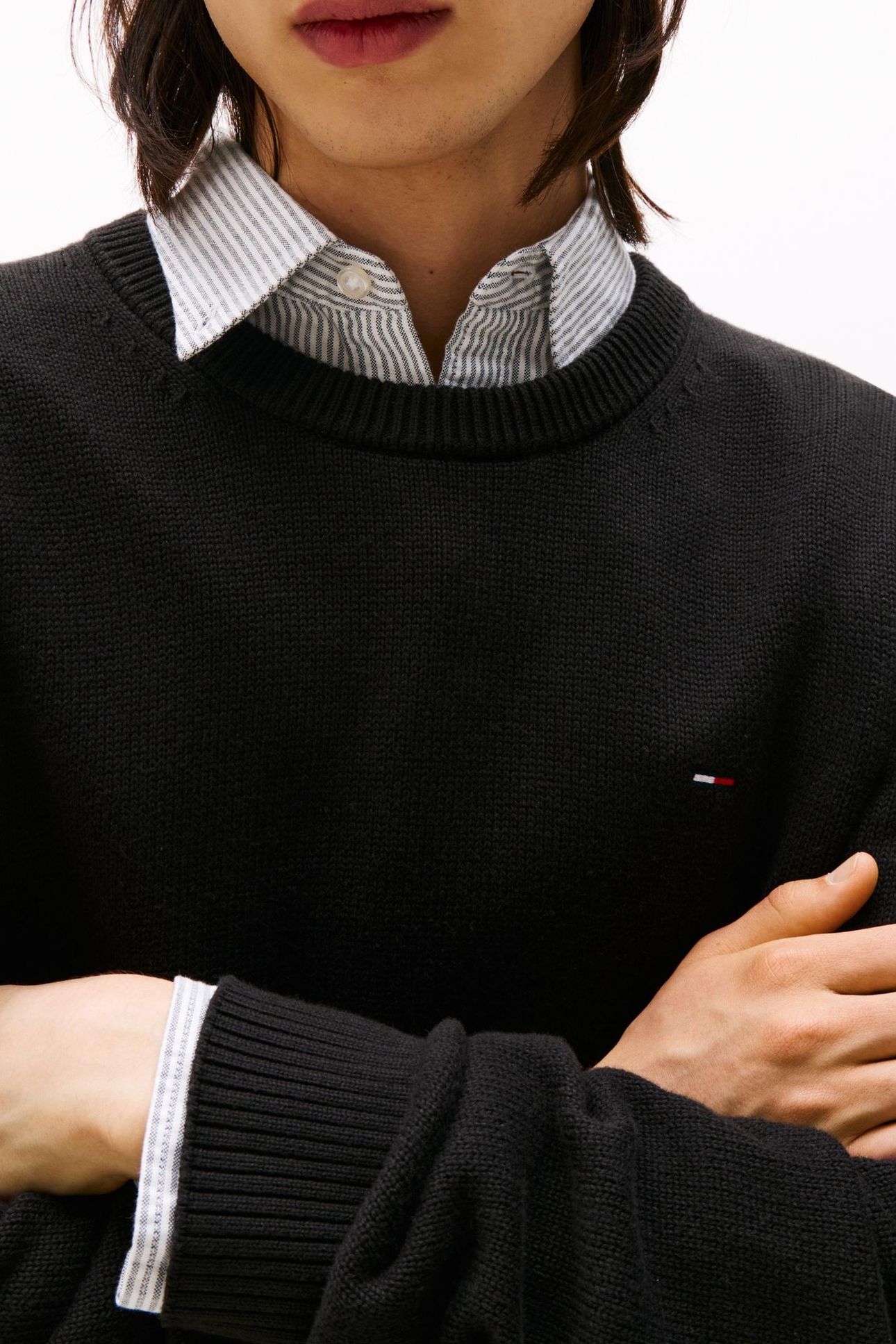 TJM SLIM ESSENTIAL SWEATER BLACK 9